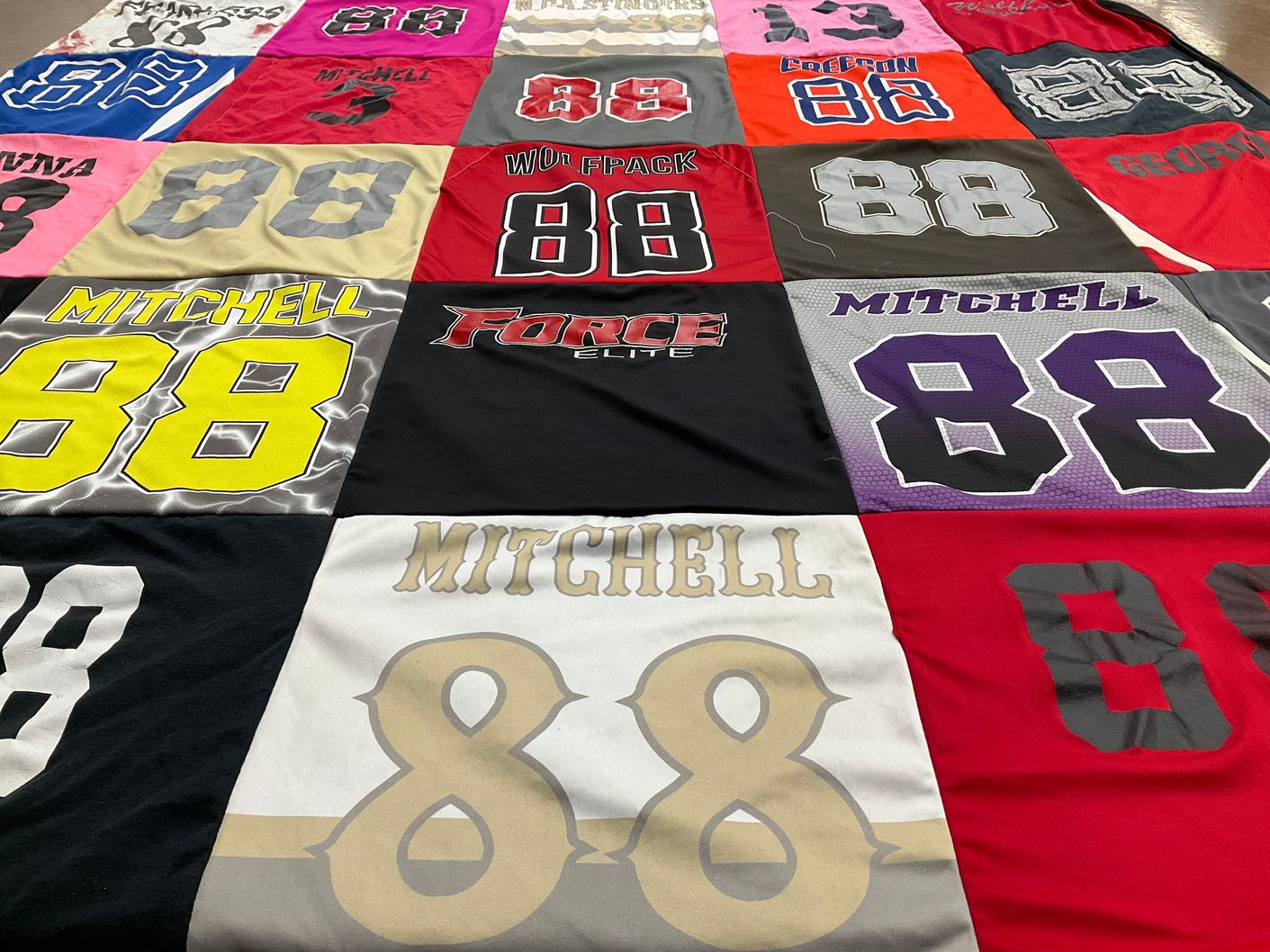 T-shirt quilt by Regina from GA