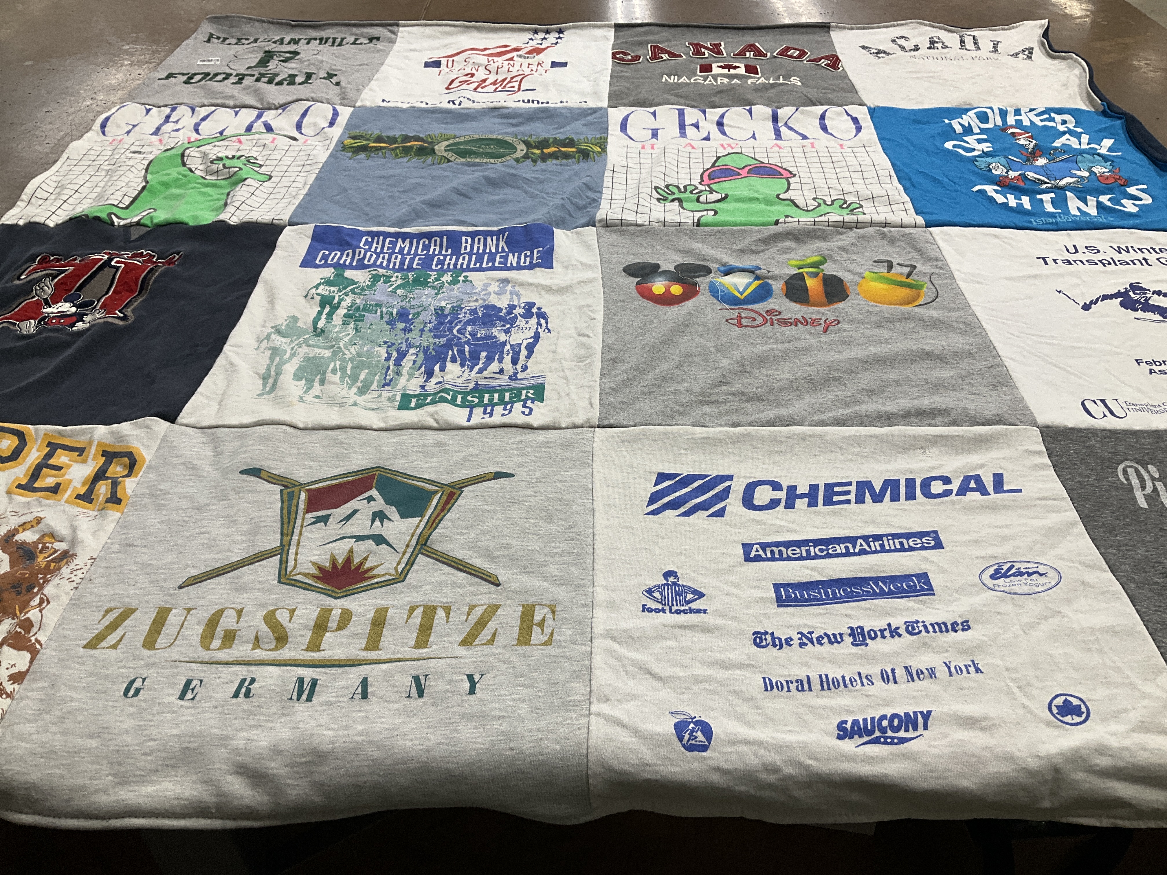 T-shirt quilt featuring pleasantville football by Carmel from NY