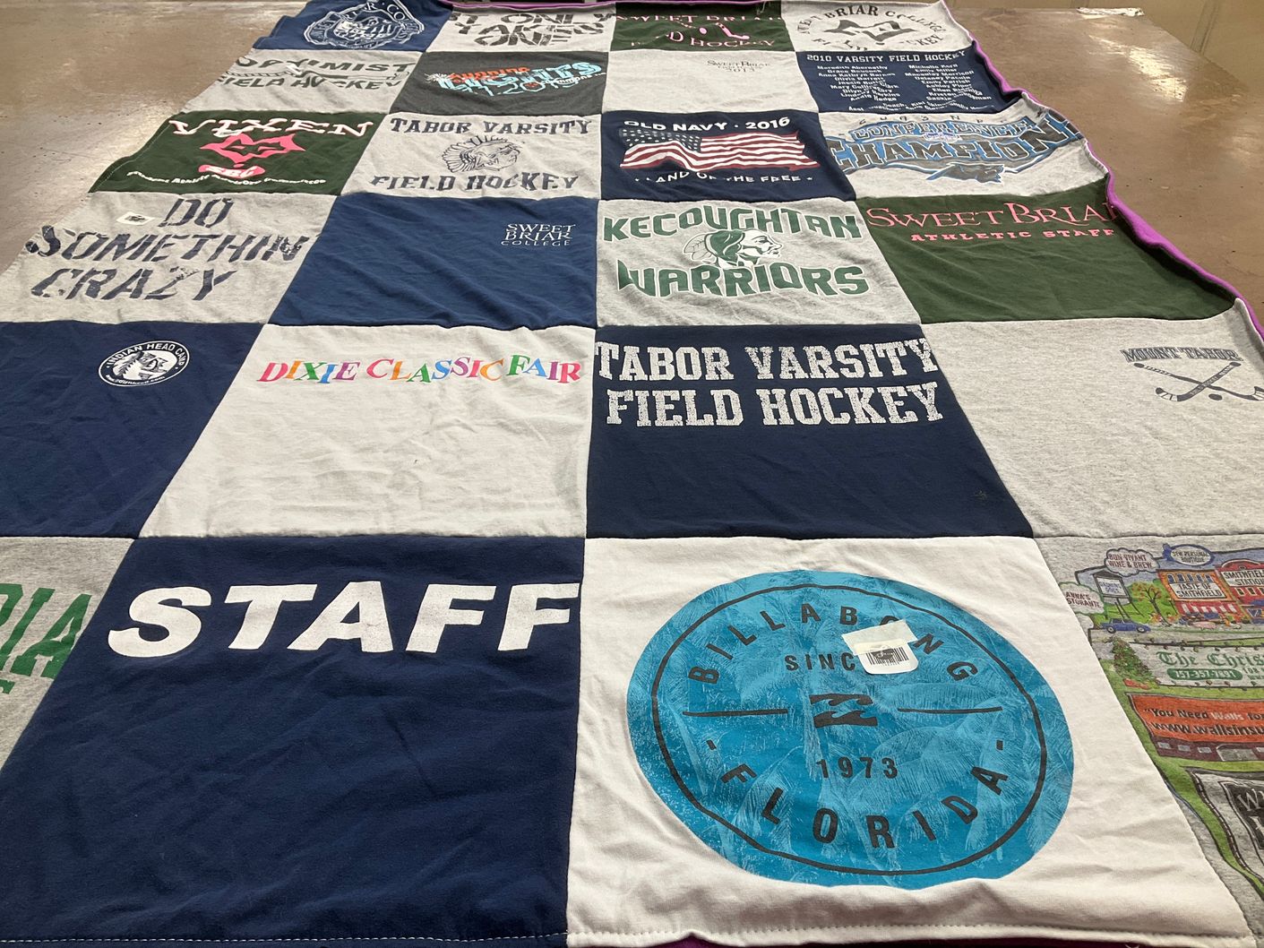 T-shirt quilt featuring tabor varsity field hockey by Adelaide from VA