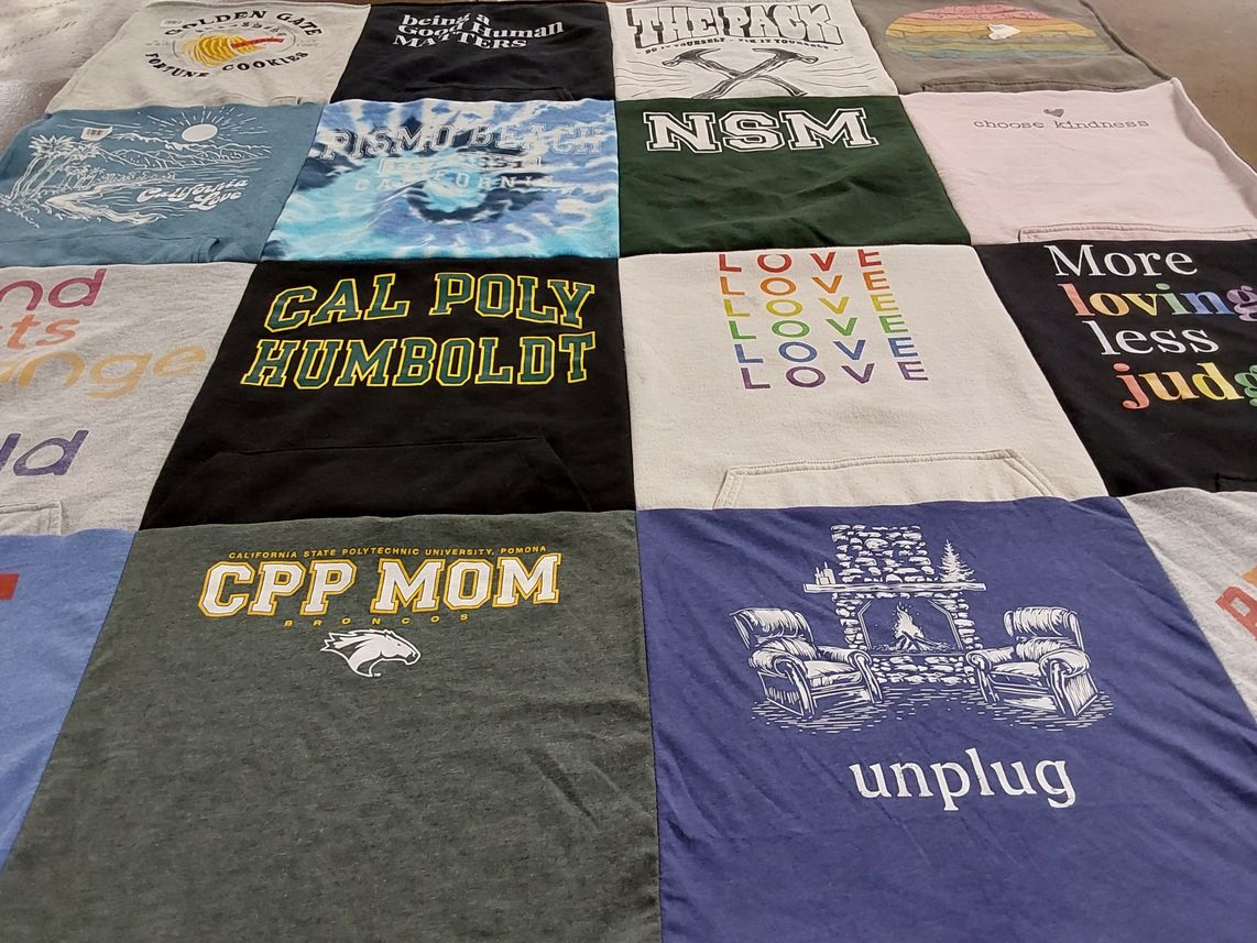 T-shirt quilt featuring broncos by Leslie from CA