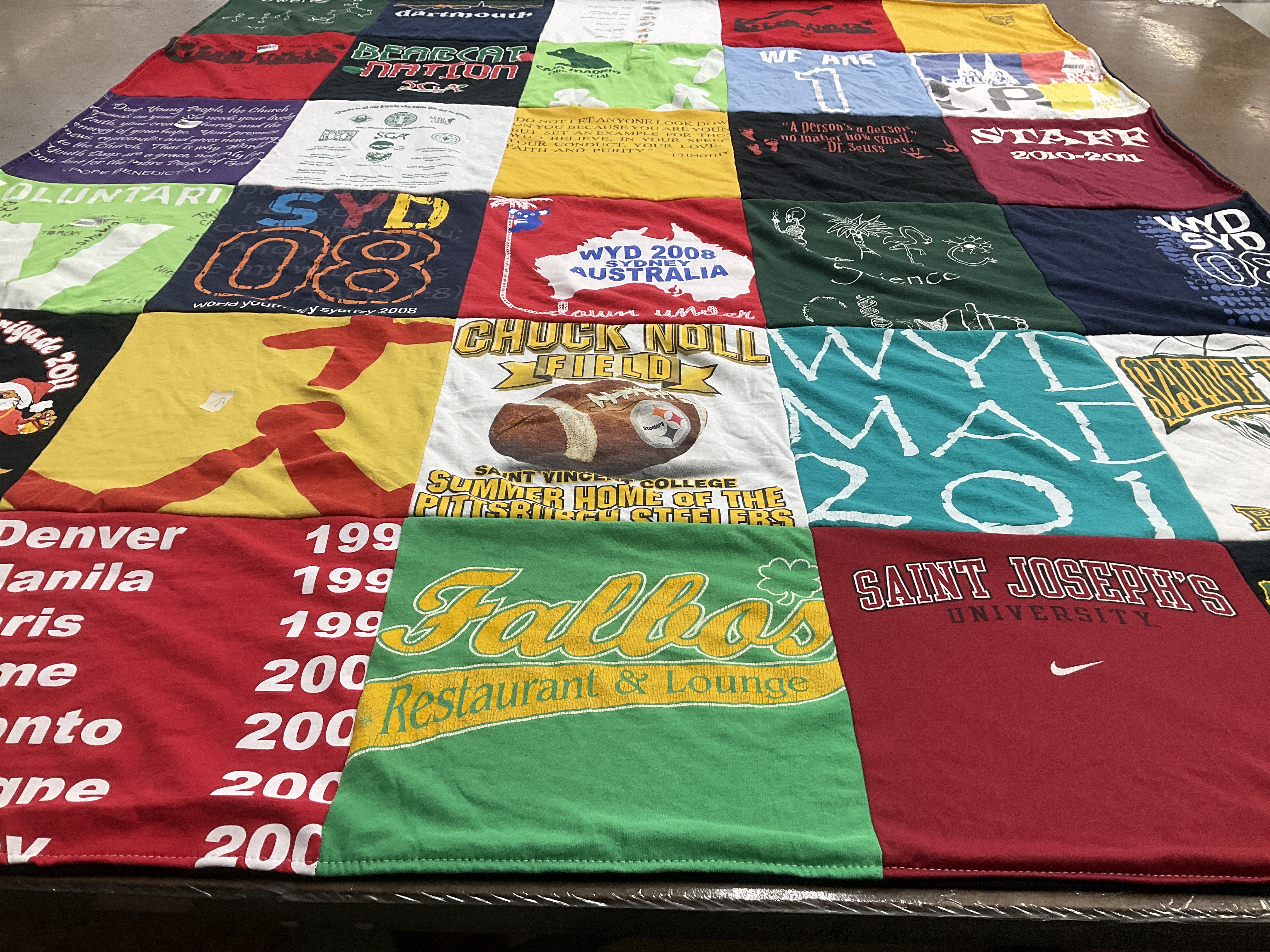 T-shirt quilt featuring pittsburgh steelers by Michael from PA