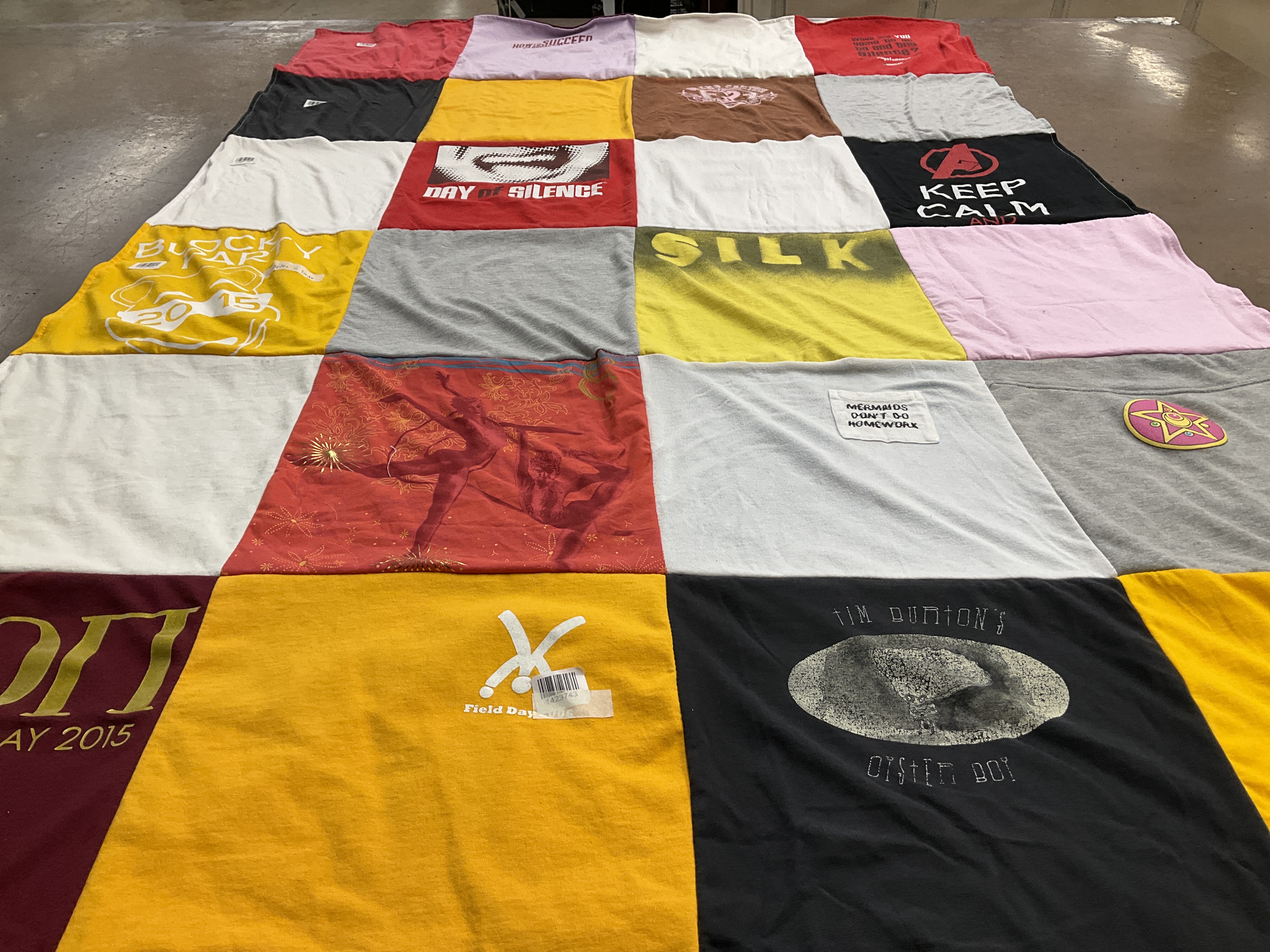 T-shirt quilt featuring none by Felice from CT