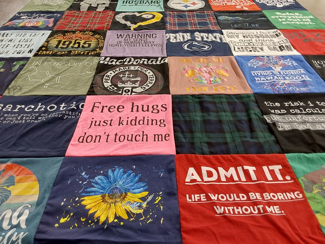 T-shirt quilt from penn state university by Amy from FL