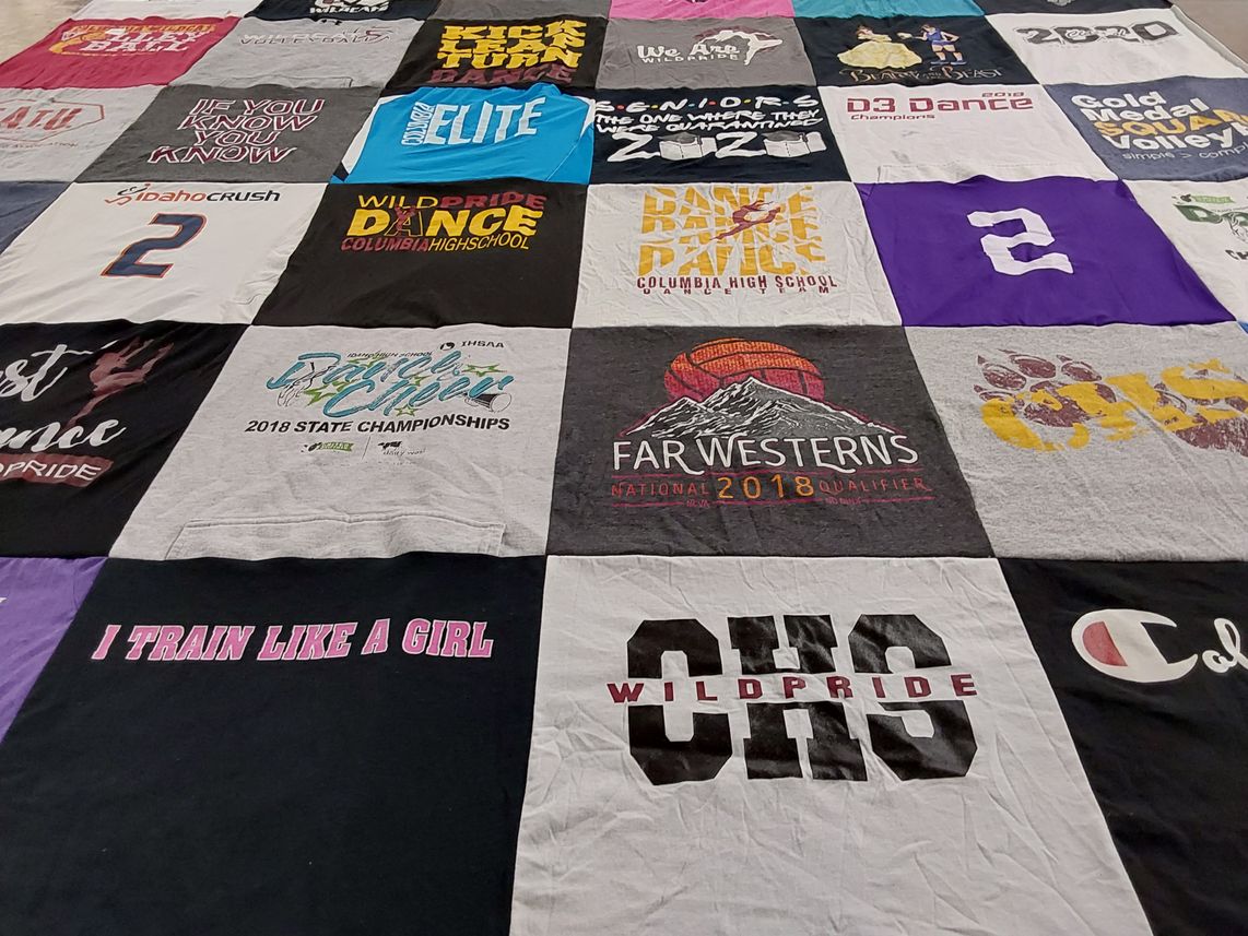 T-shirt quilt featuring wildpride by Stiana from ID