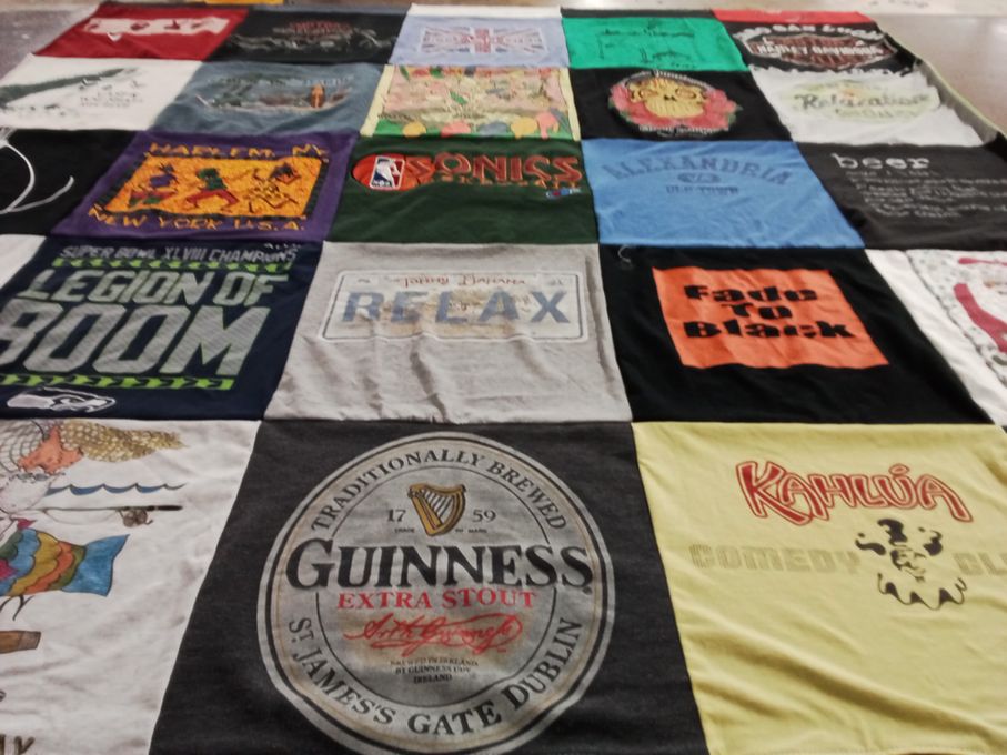 T-shirt quilt featuring seattle seahawks by Rick from WA