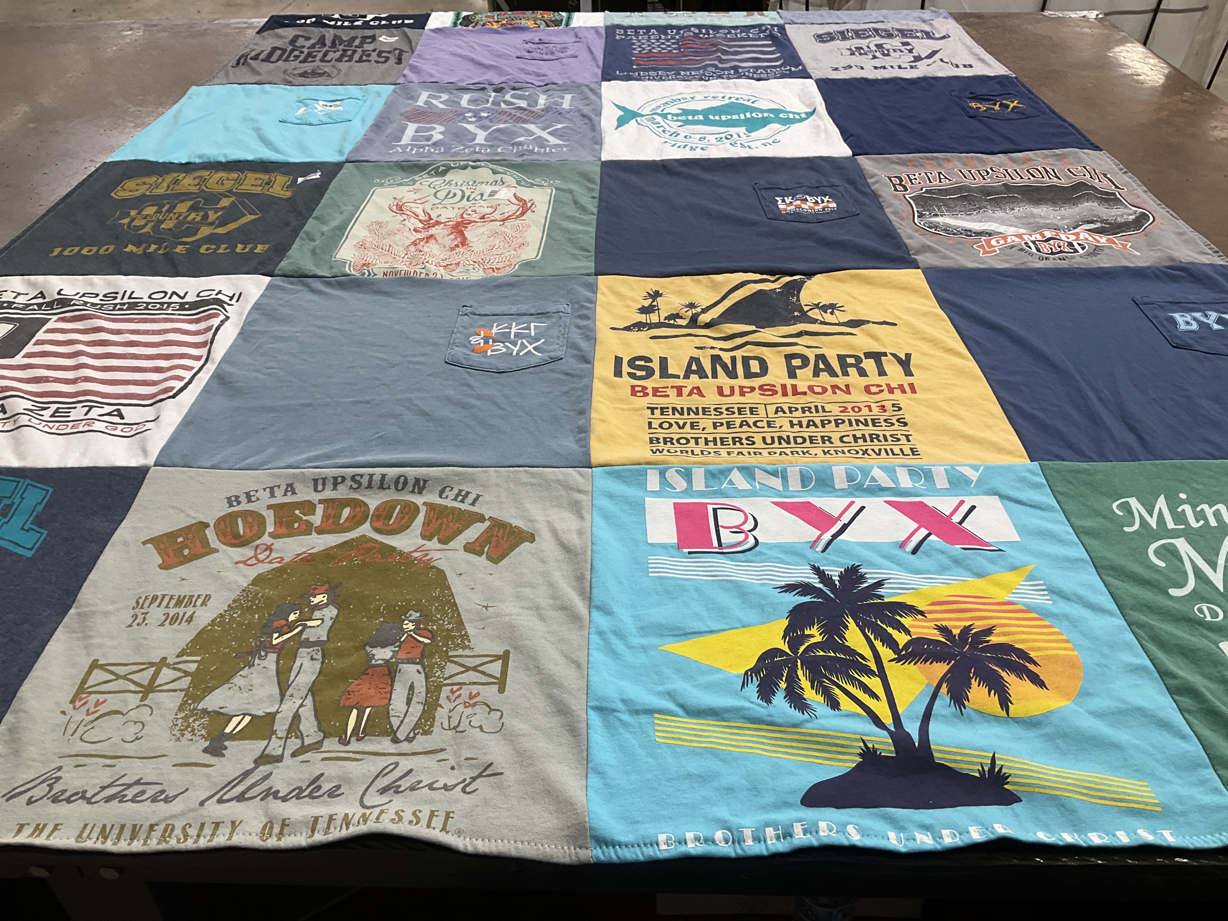 T-shirt quilt from the university of tennessee by Jean from TN