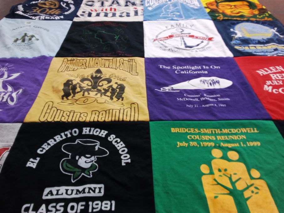 T-shirt quilt from el cerrito high school by Veronica from GA