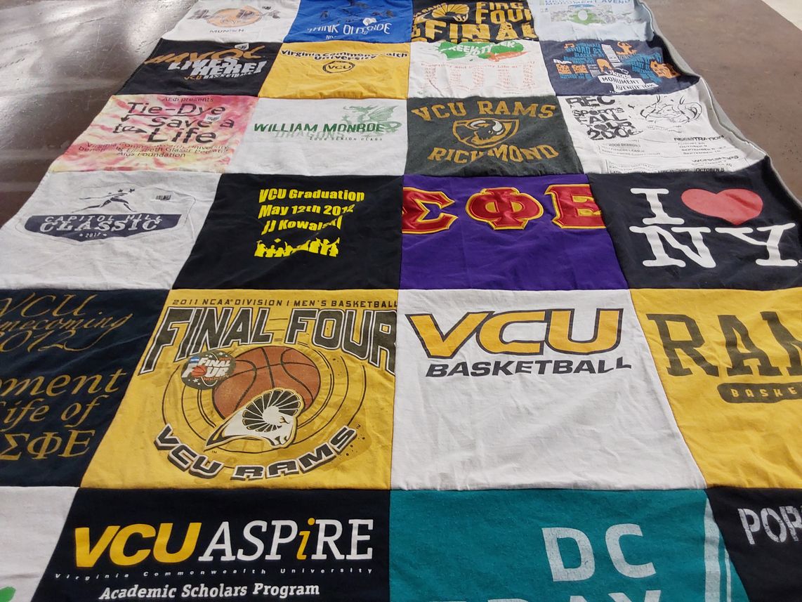 T-shirt quilt featuring vcu basketball by John from VA