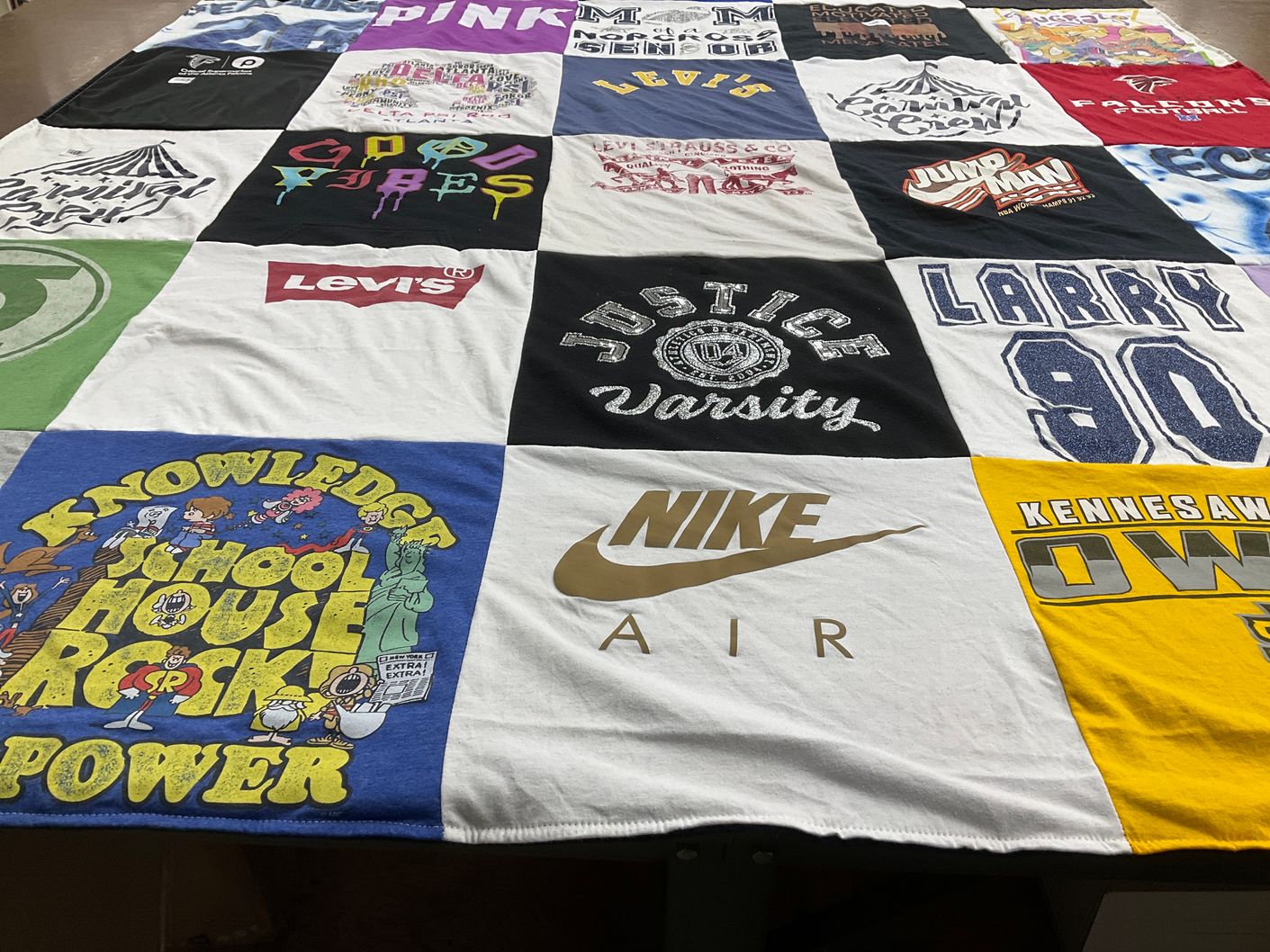 T-shirt quilt from kennesaw state university by ALBERT from GA
