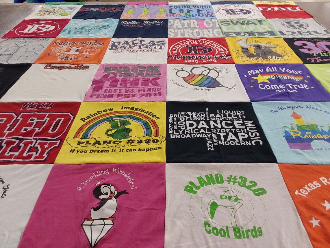 T-shirt quilt featuring patriots by Brianna from TX