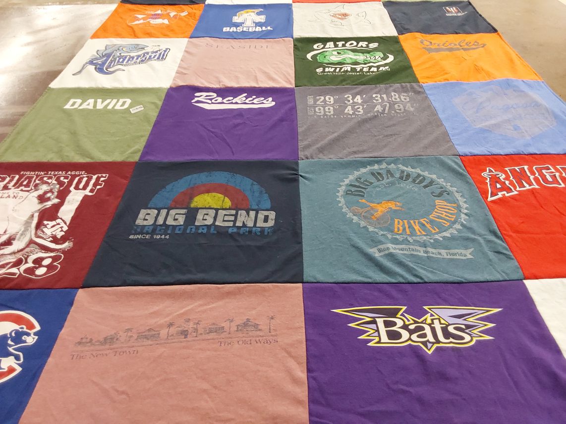 T-shirt quilt featuring chicago cubs by Kelly from TX