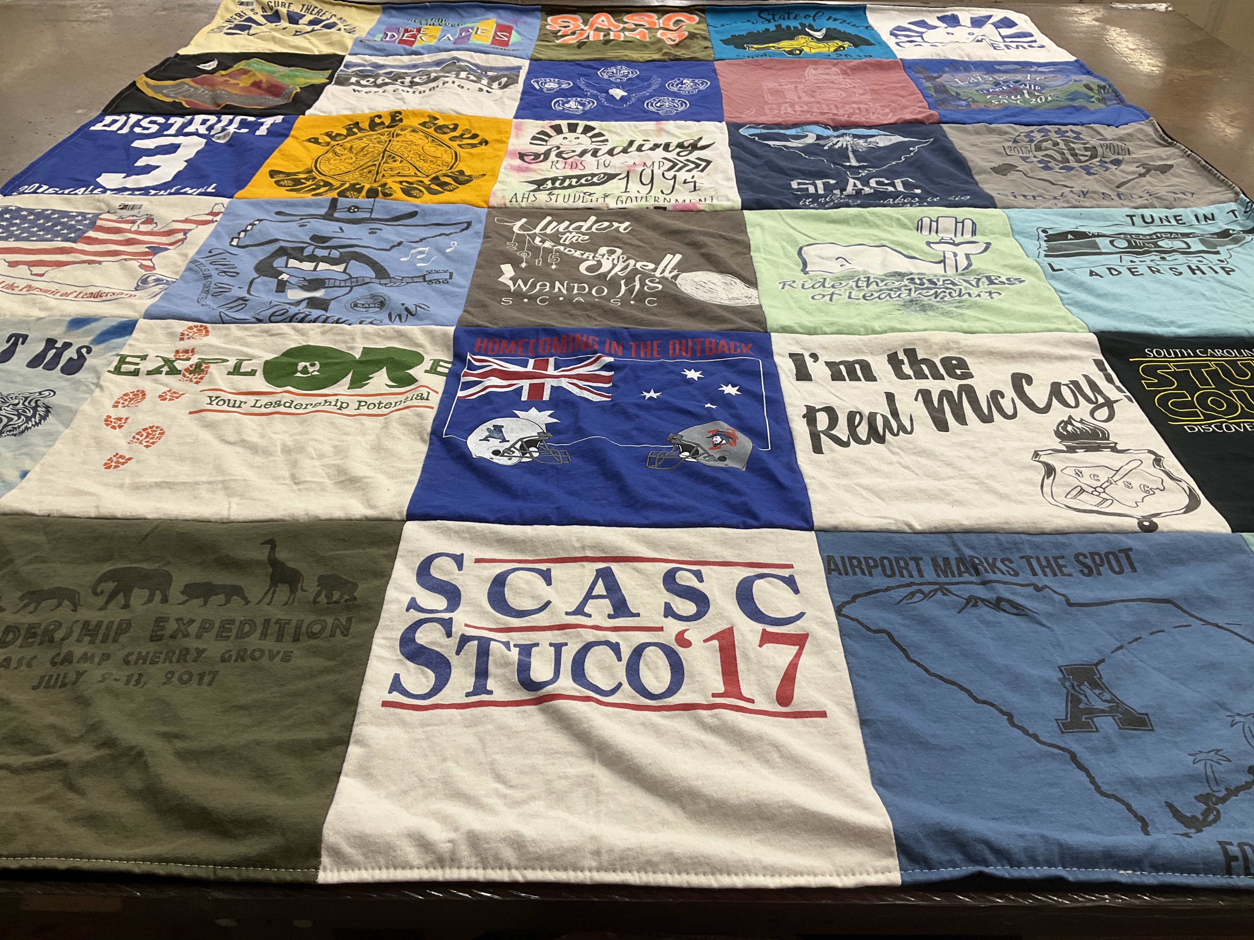 T-shirt quilt from unknown by Kourtney from SC