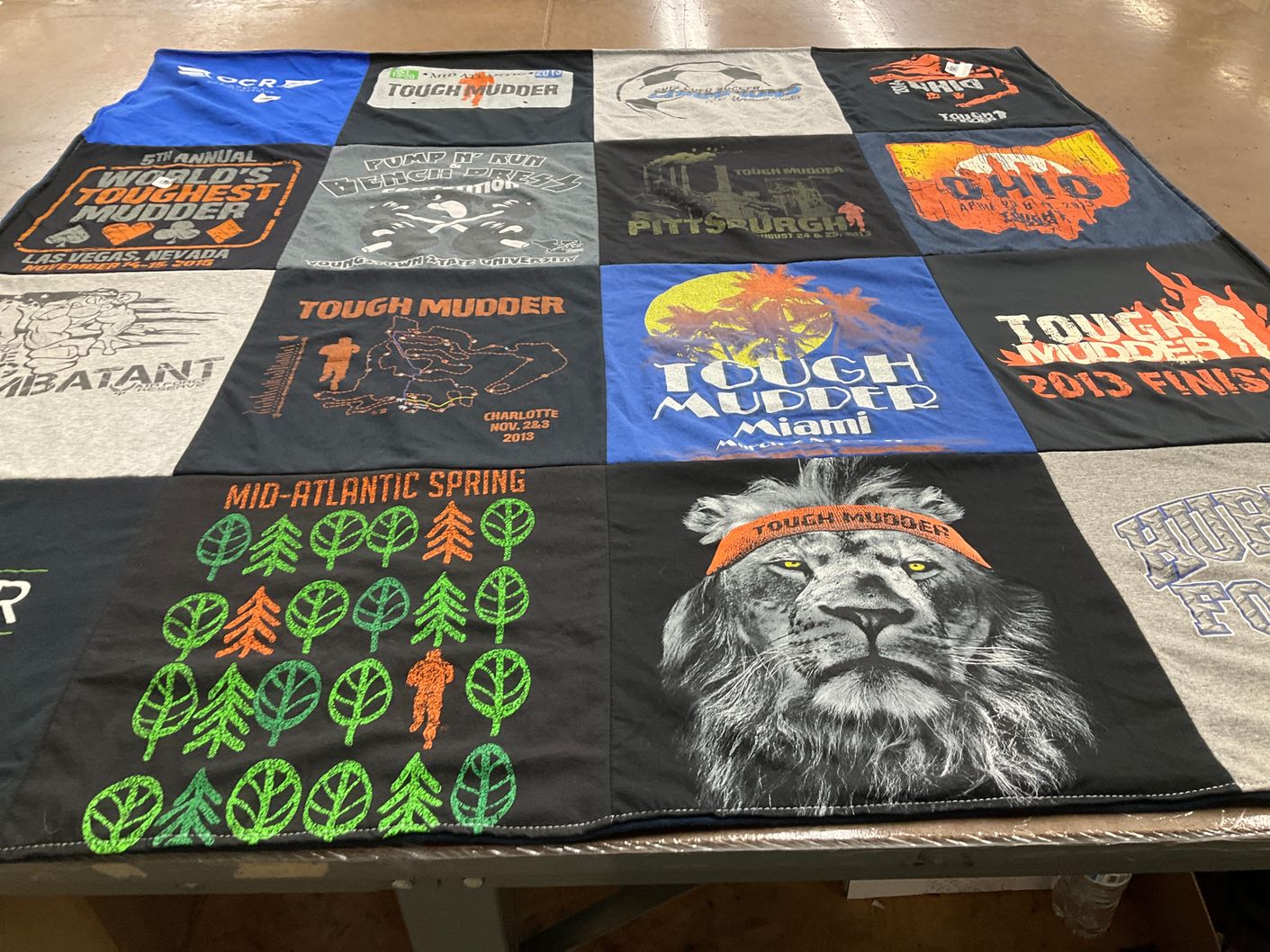 T-shirt quilt from appalachian state university by Samantha from NV