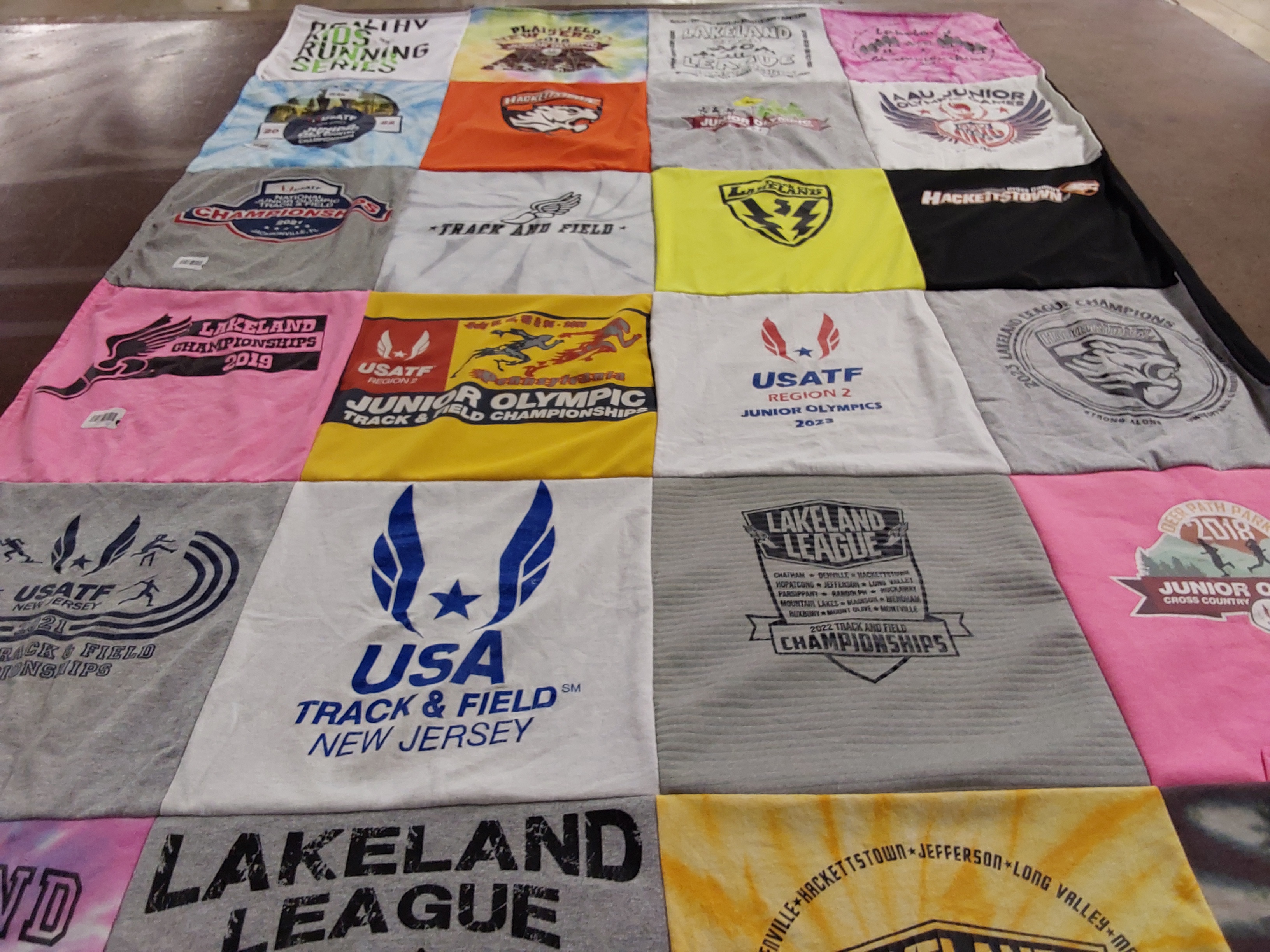 T-shirt quilt featuring lakeland league by Kelly from NJ