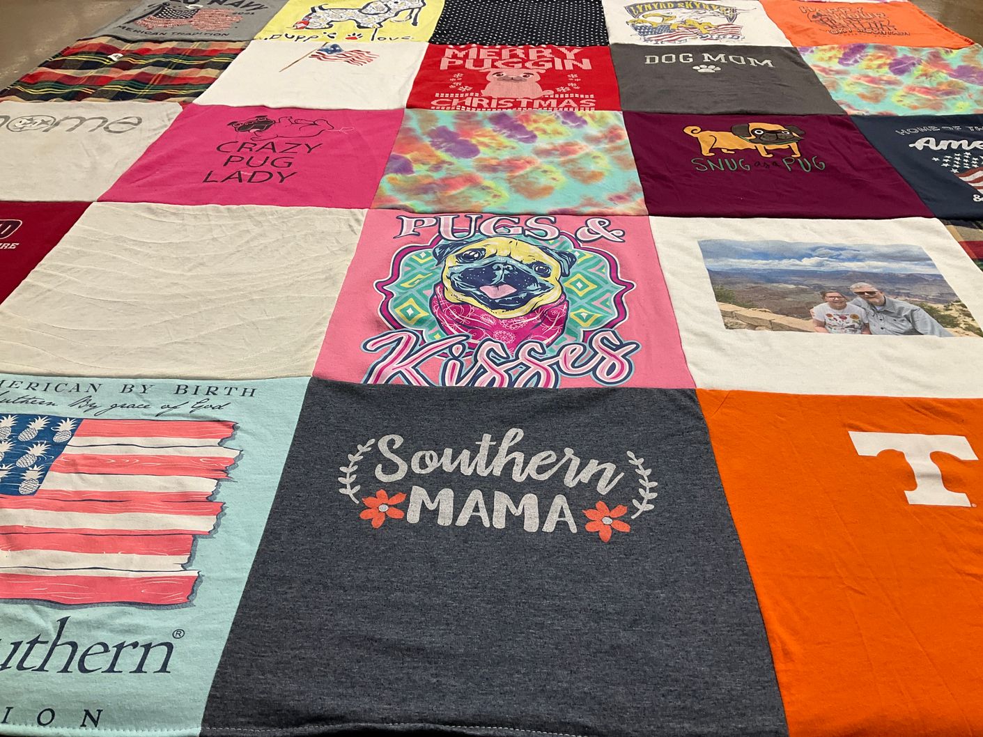 T-shirt quilt from the university of tennessee by Rachel from TN