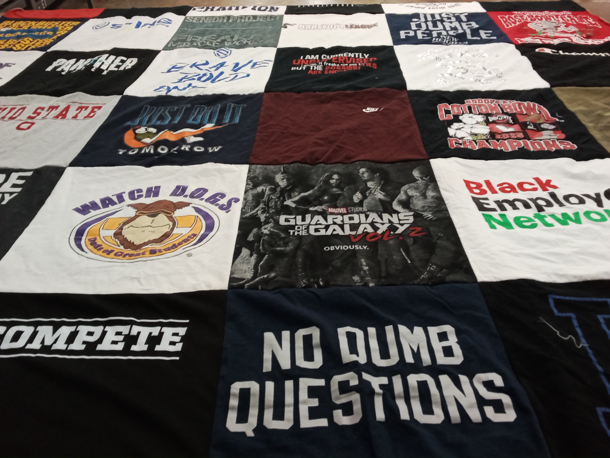T-shirt quilt from ohio state university by Nate from TX