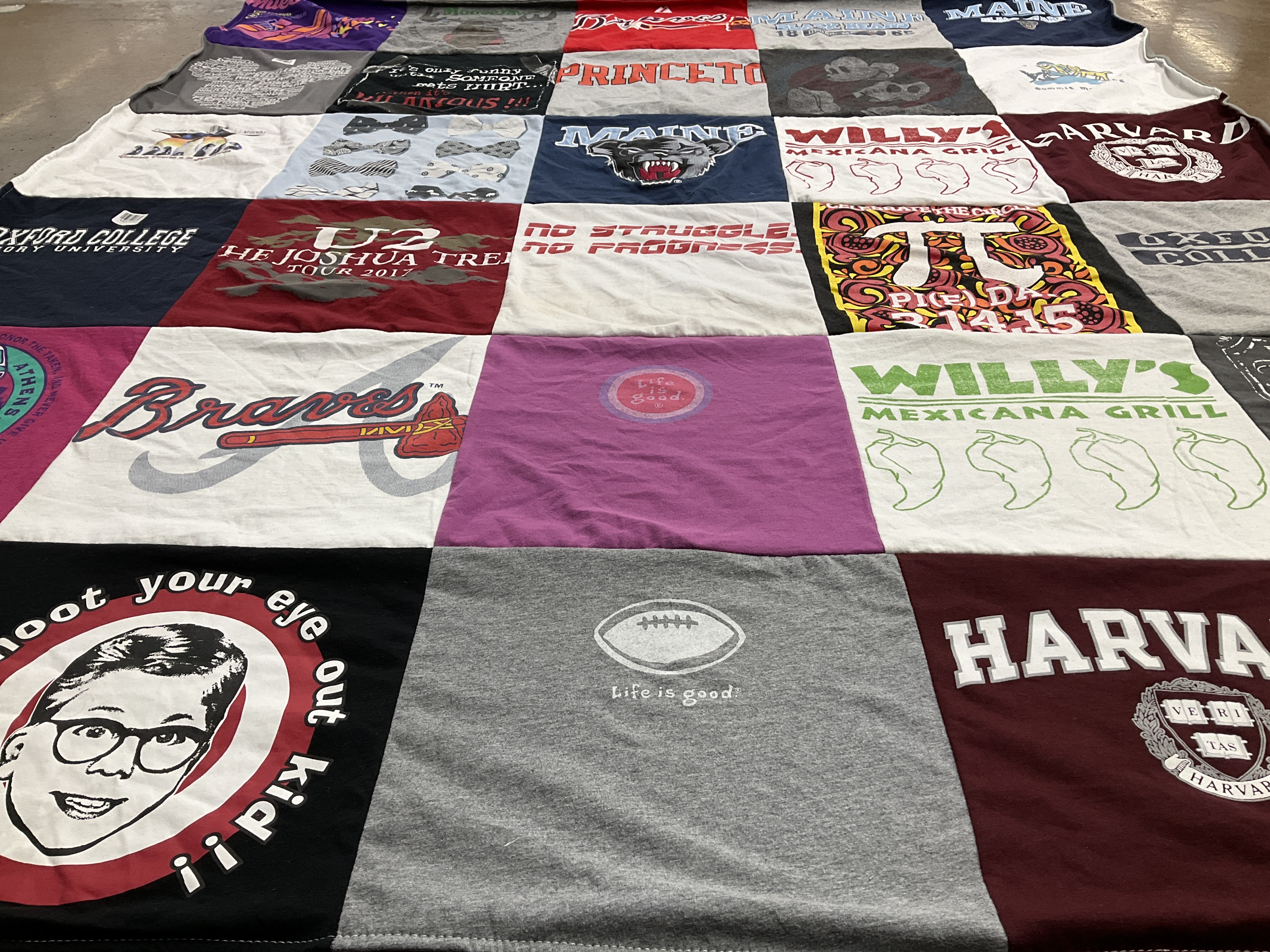 T-shirt quilt featuring braves by Jonathan from GA