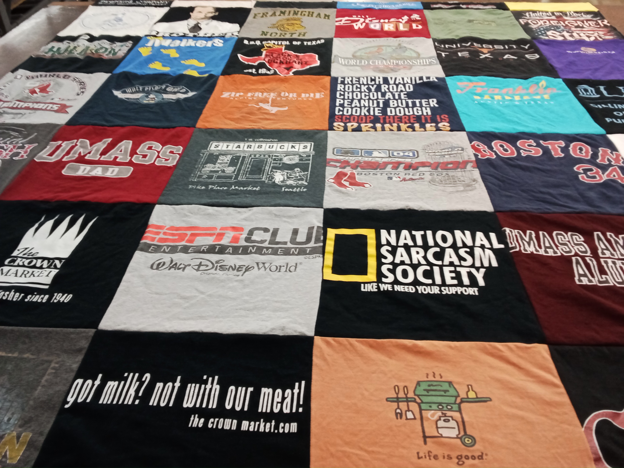 T-shirt quilt featuring boston red sox by Eric from MA