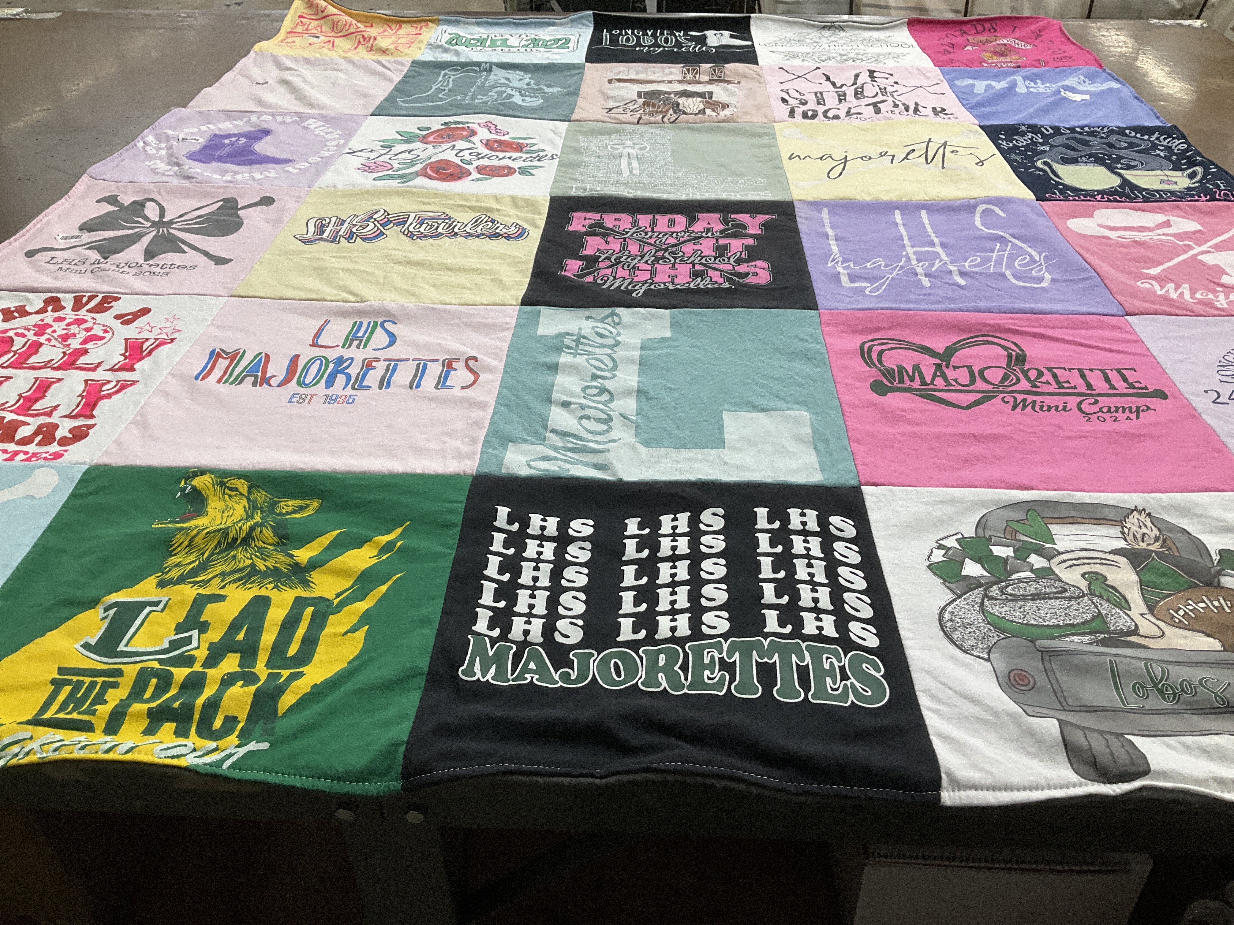 T-shirt quilt from lhs high school by Kellie from TX