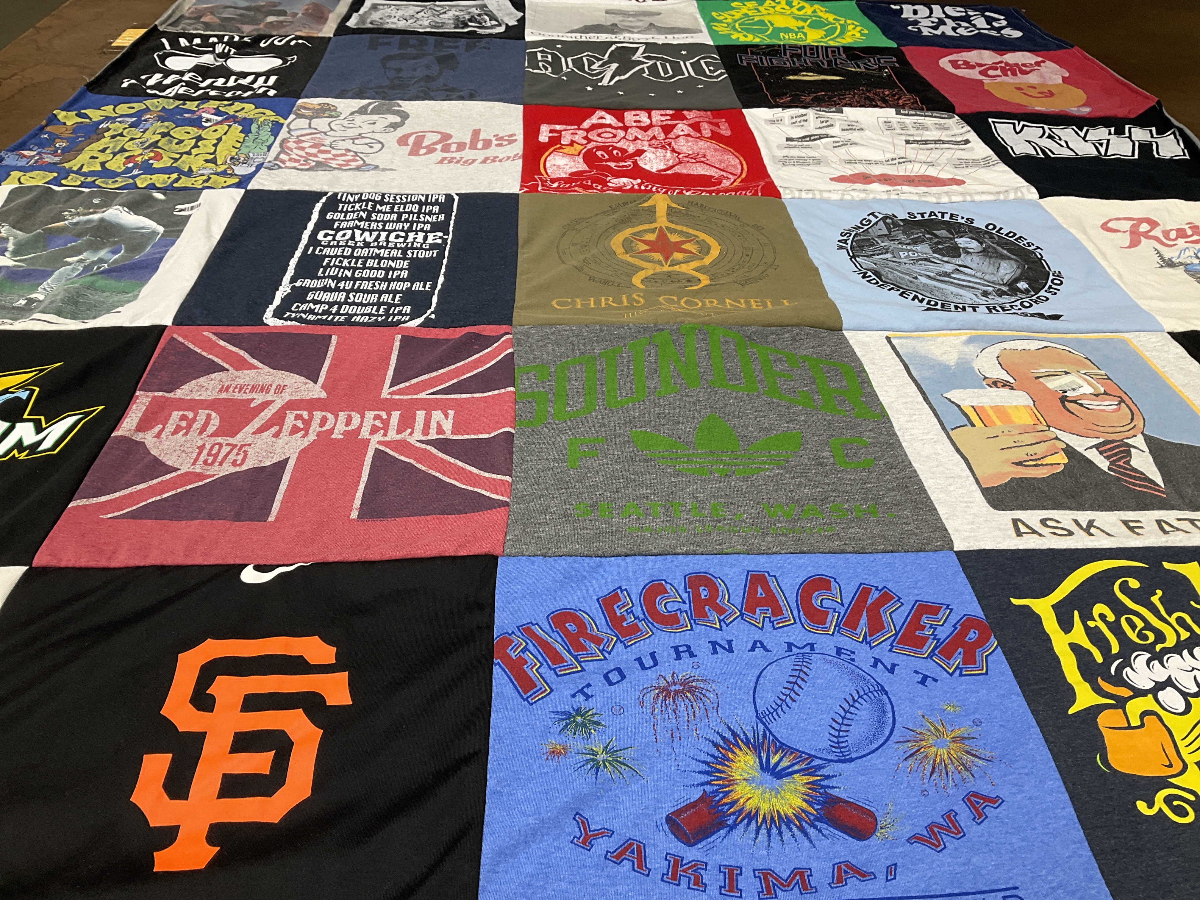 T-shirt quilt featuring san francisco giants by Ryan from WA