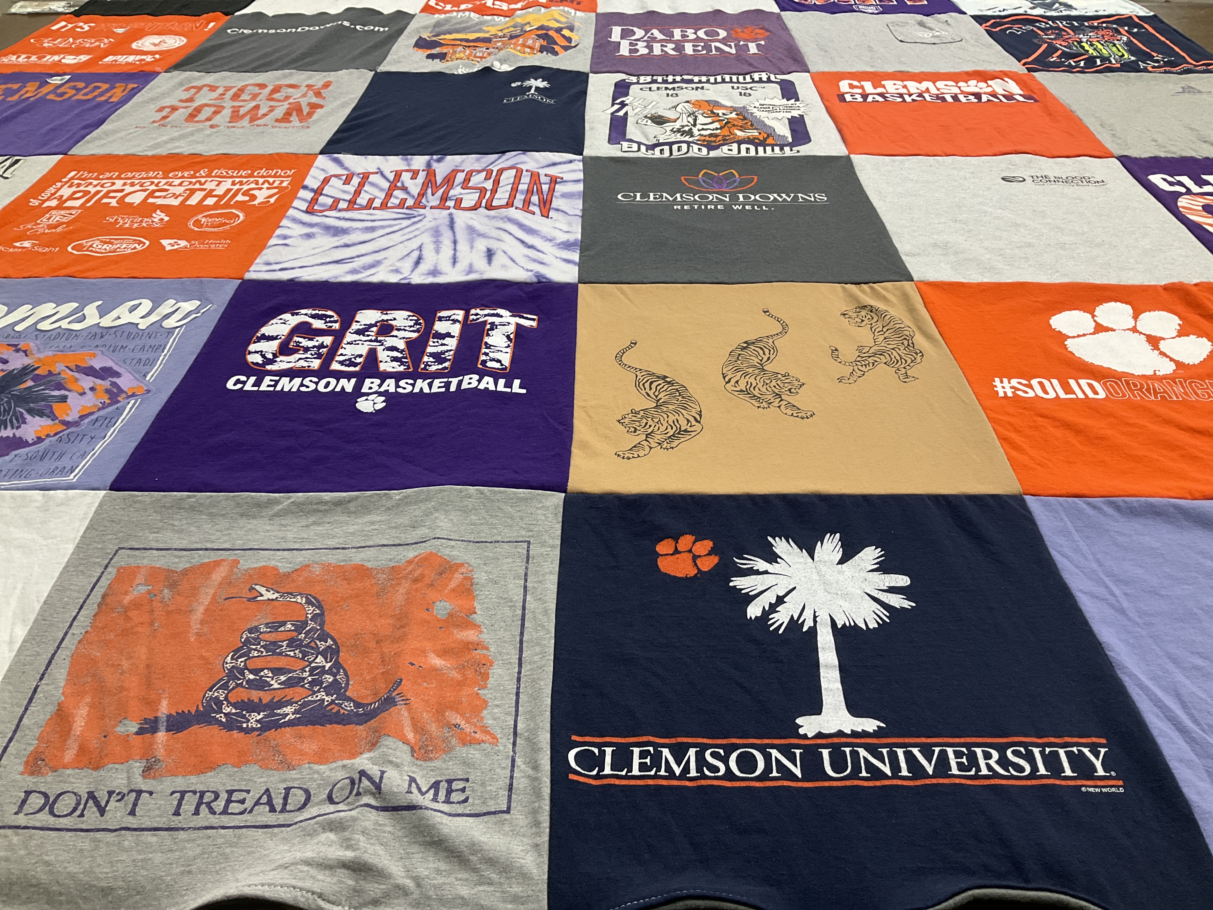 T-shirt quilt featuring clemson basketball by Katherine from SC