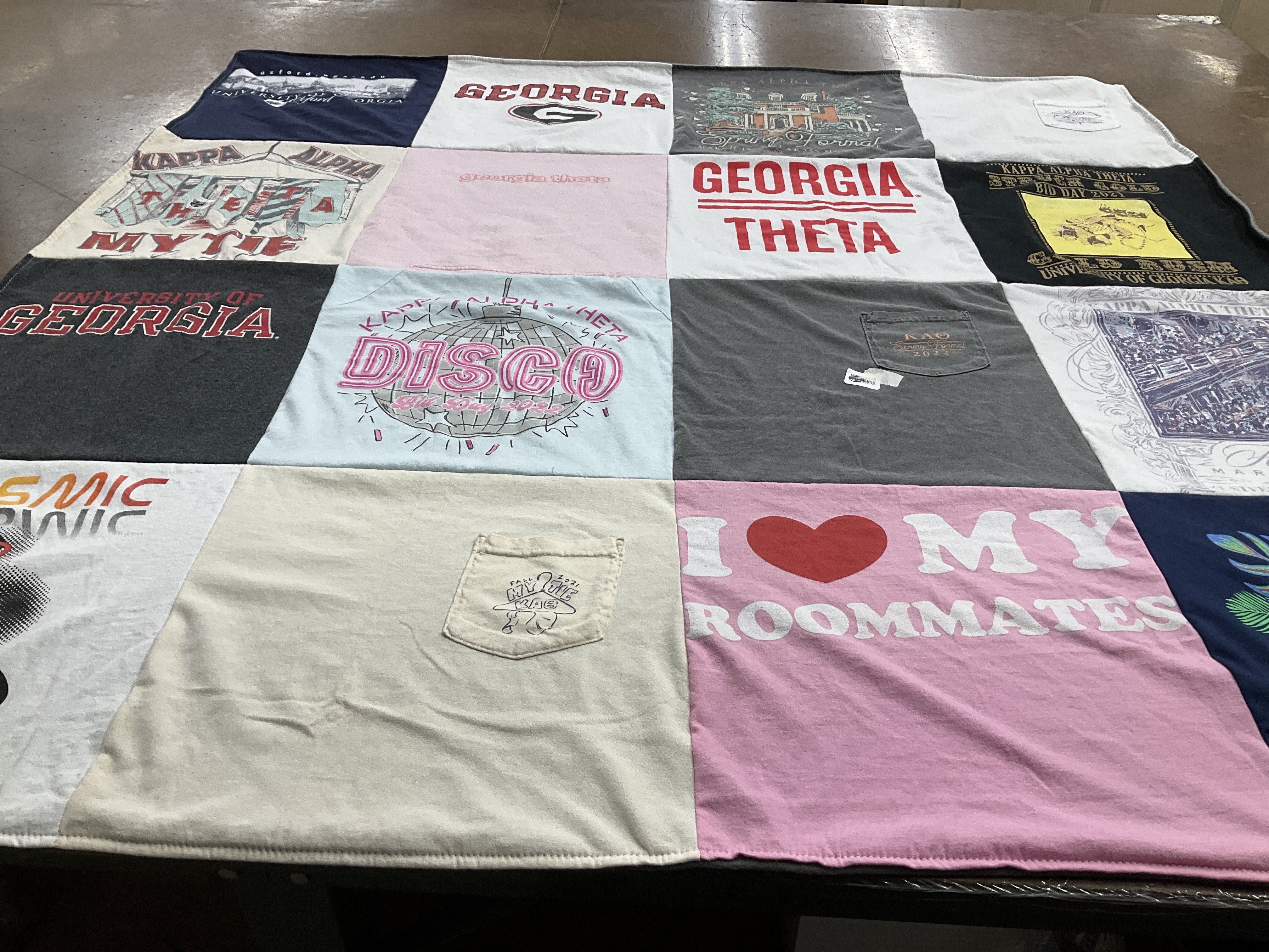 T-shirt quilt from university of georgia by Rachel from NC