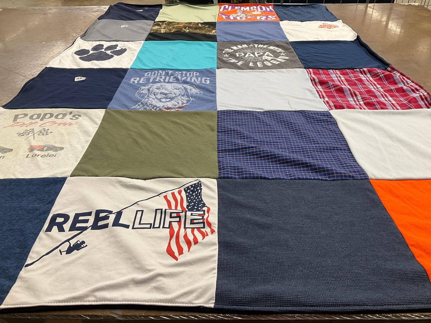 T-shirt quilt featuring clemson tigers by Kim from SC