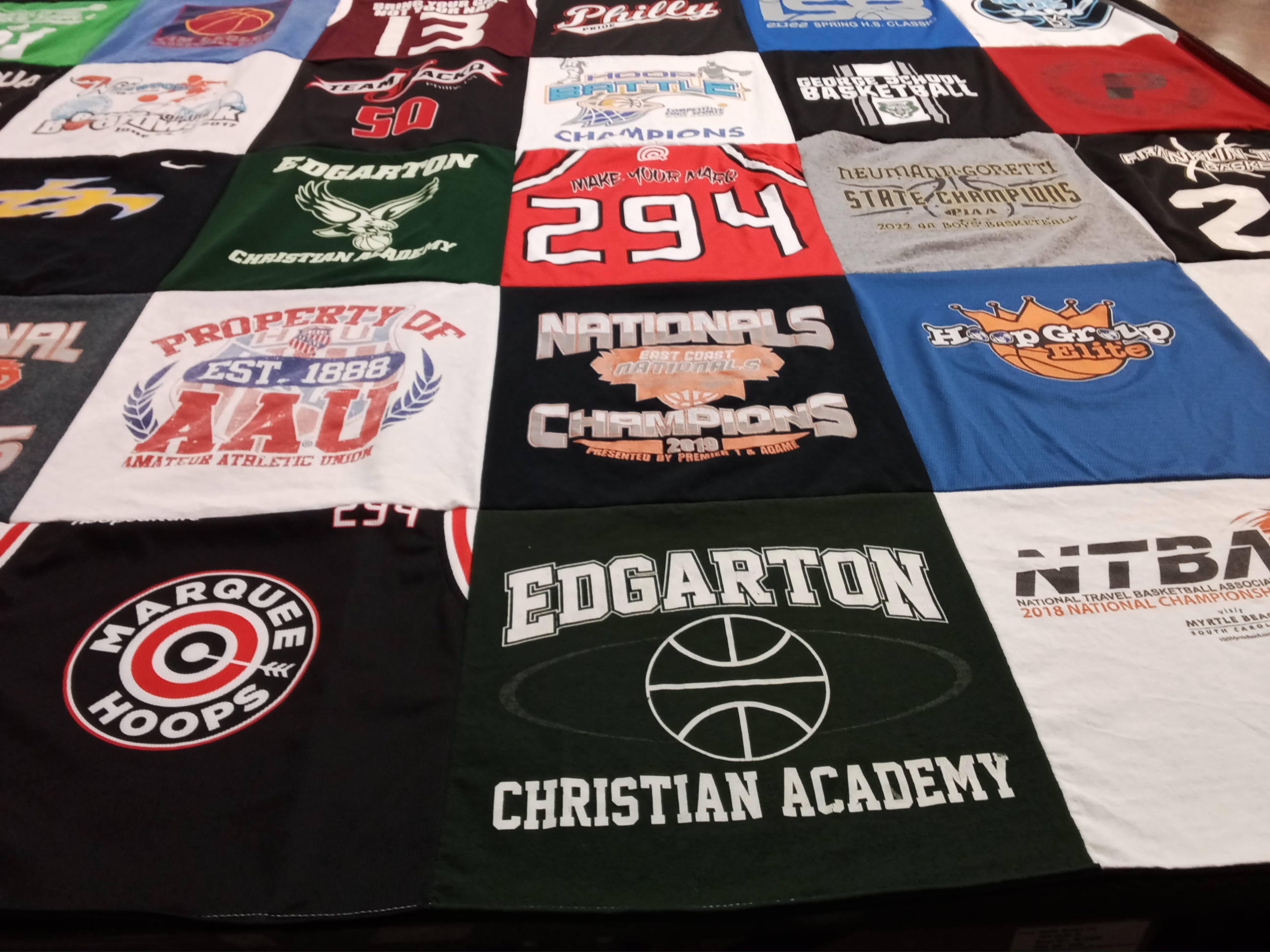 T-shirt quilt featuring team 294, philly by Dawn from NJ
