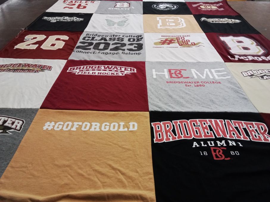 T-shirt quilt featuring bridgewater field hockey by Wendy from VA