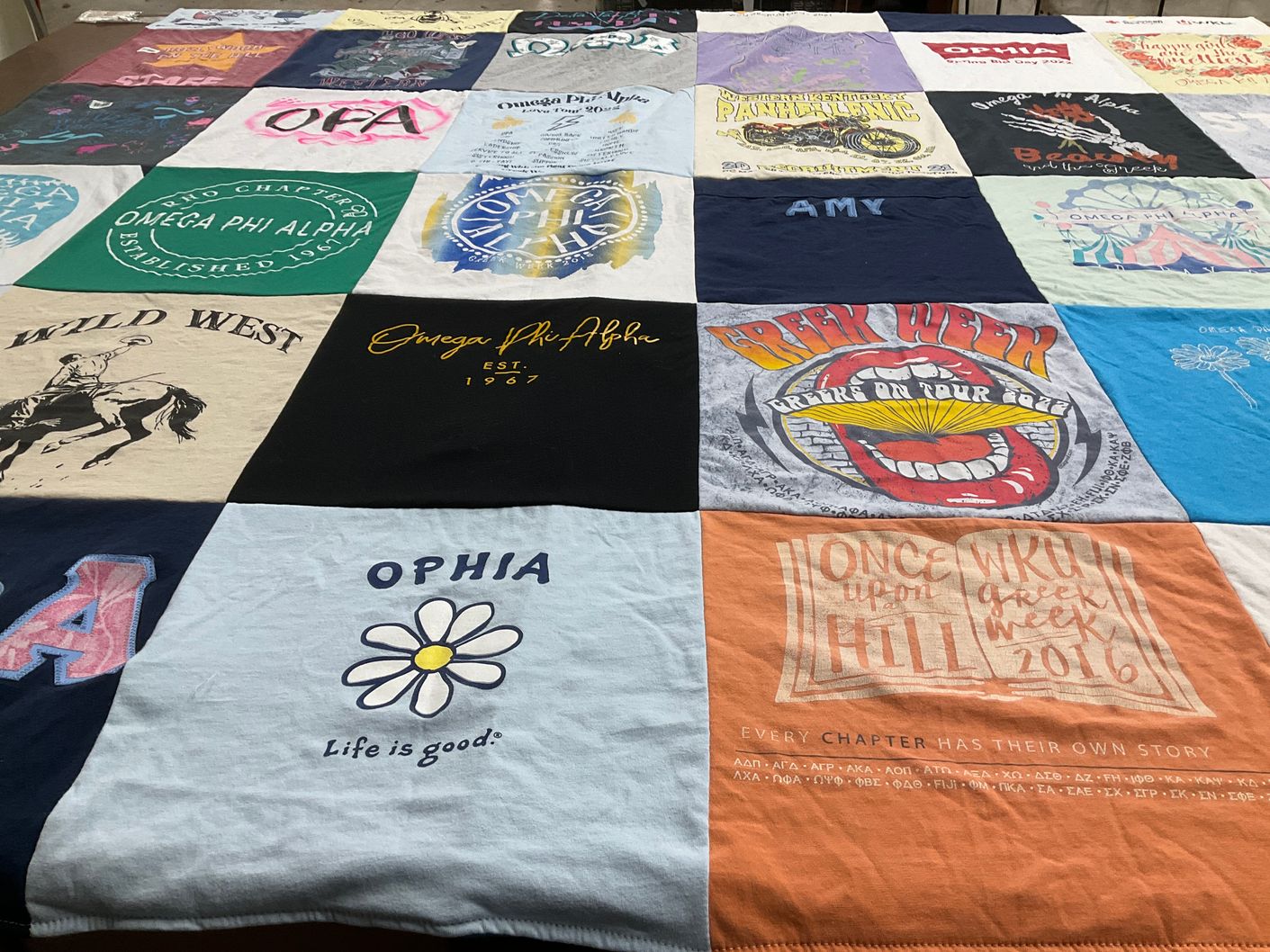 T-shirt quilt from western kentucky university by Amy from KY