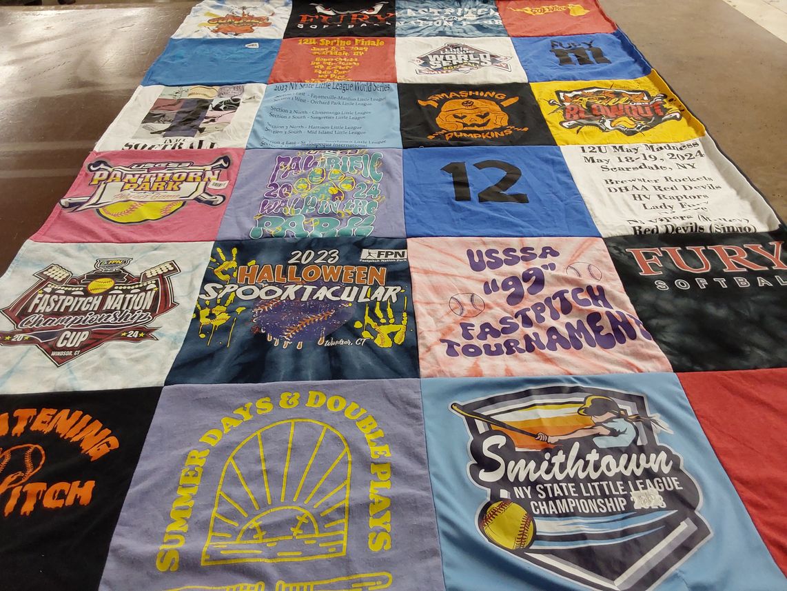 T-shirt quilt featuring brewar rockets, red devils by Marianne from NY