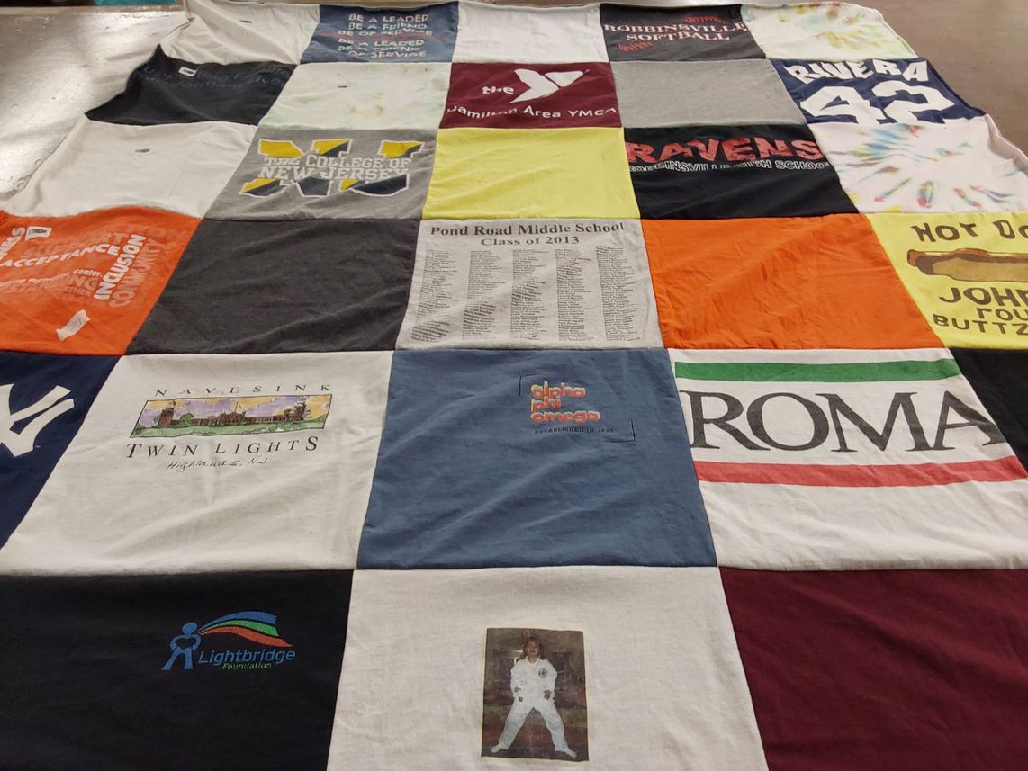 T-shirt quilt featuring ravens by Gina from NJ
