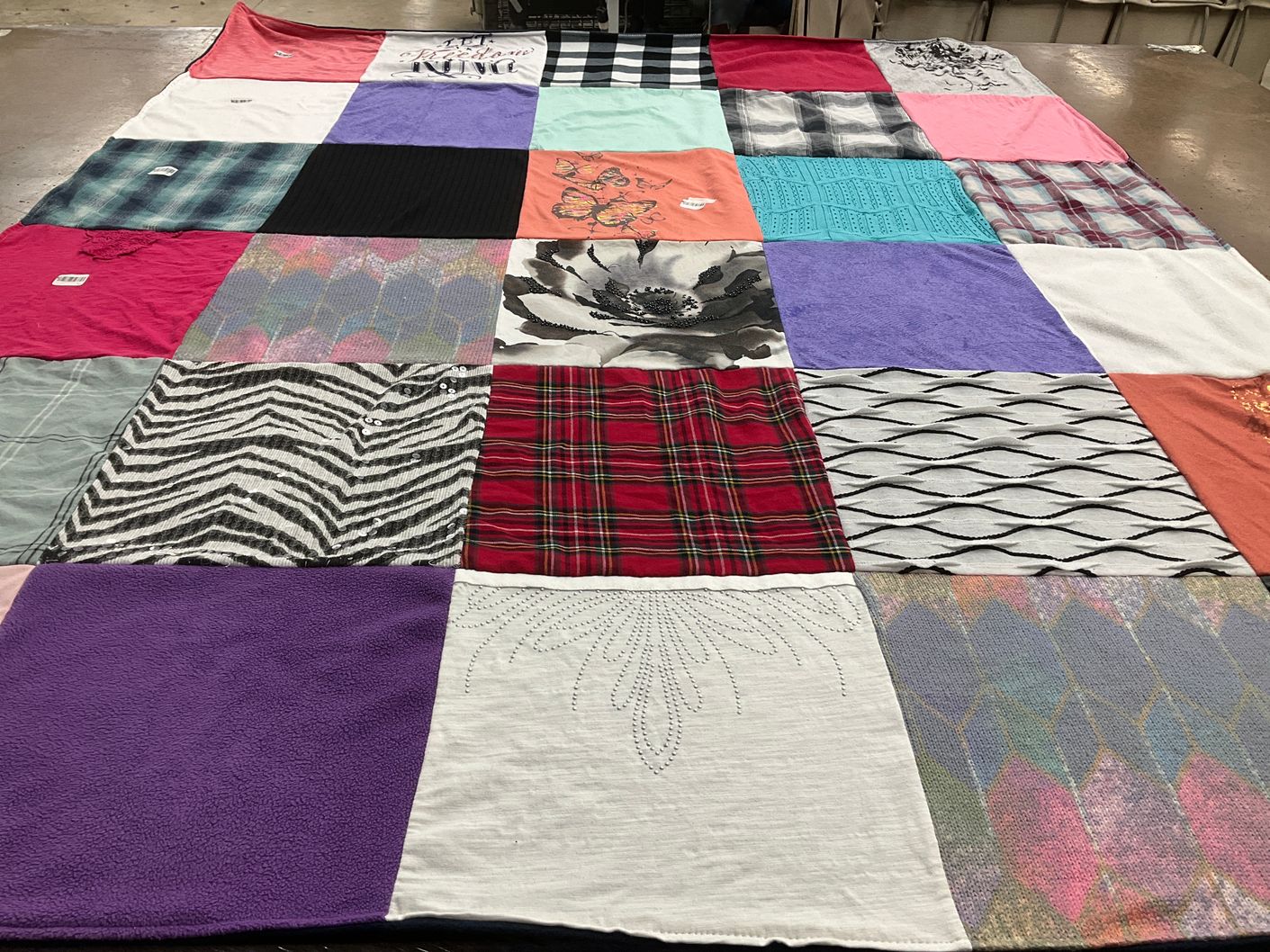 T-shirt quilt with sewing, crafting themes by Shawn from AZ