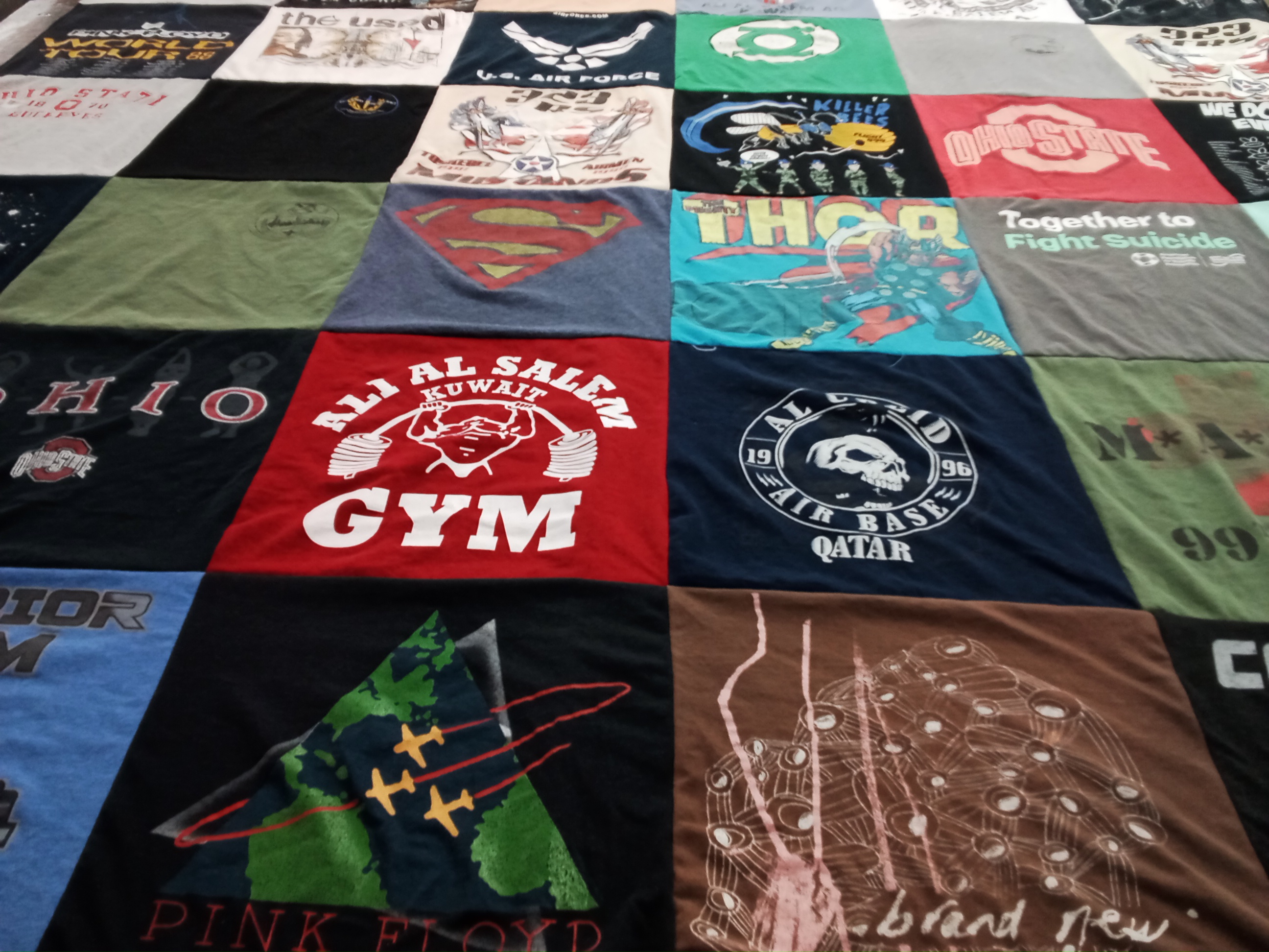 T-shirt quilt from ohio state university by Suzanne from WA