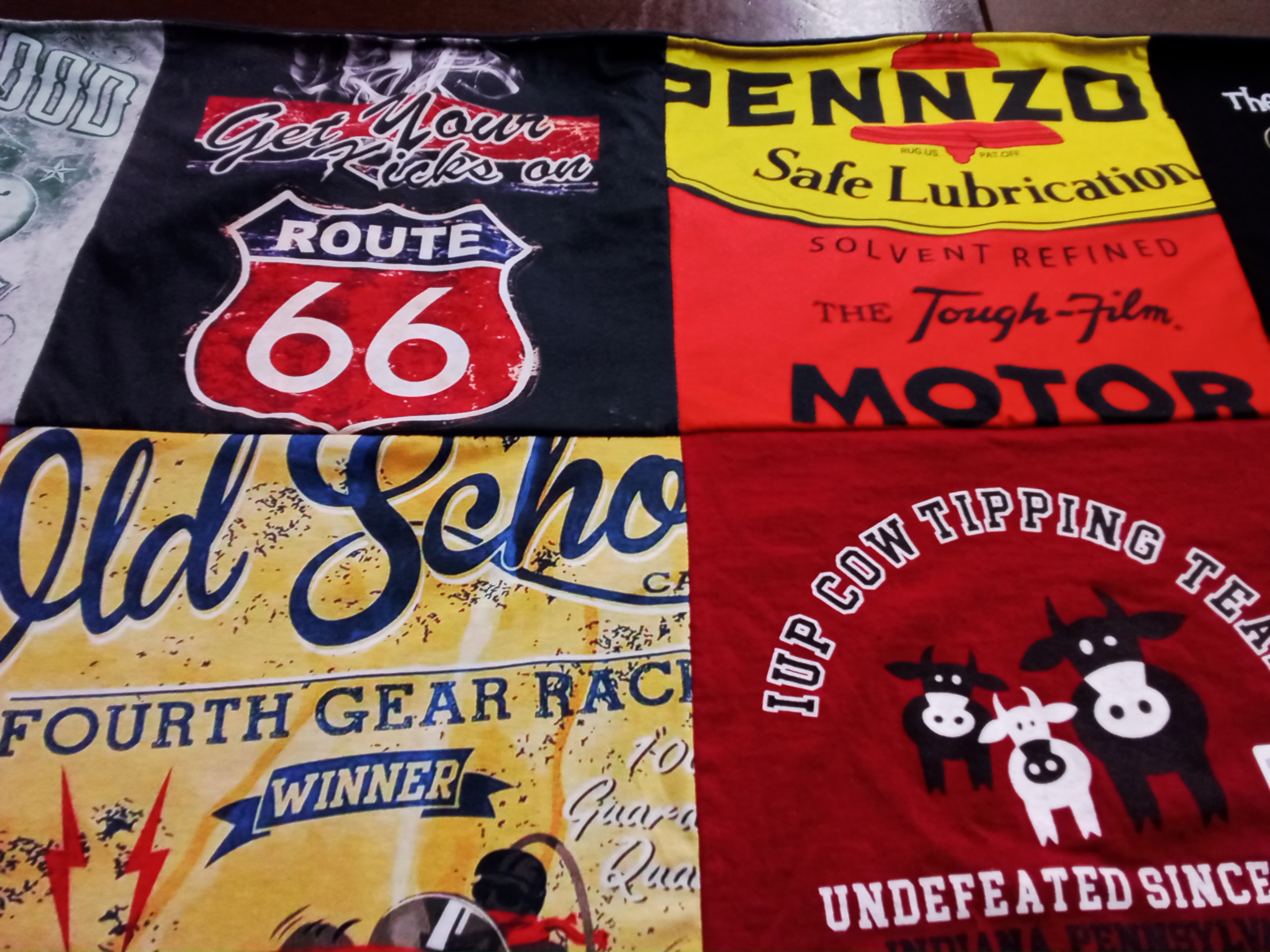 T-shirt quilt from indiana university of pennsylvania by Gerard from SC