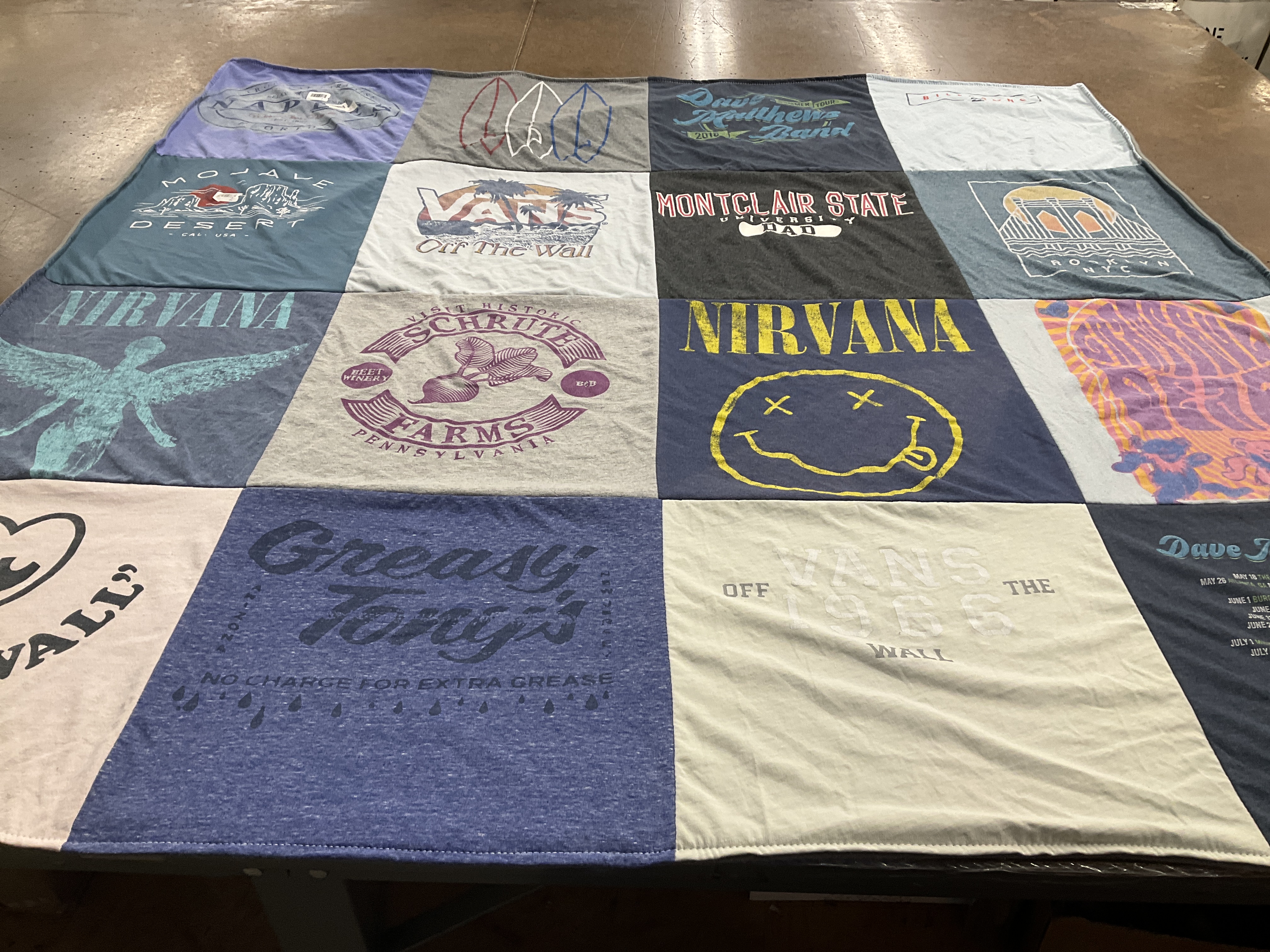 T-shirt quilt from montclair state university by Kimberly from NJ