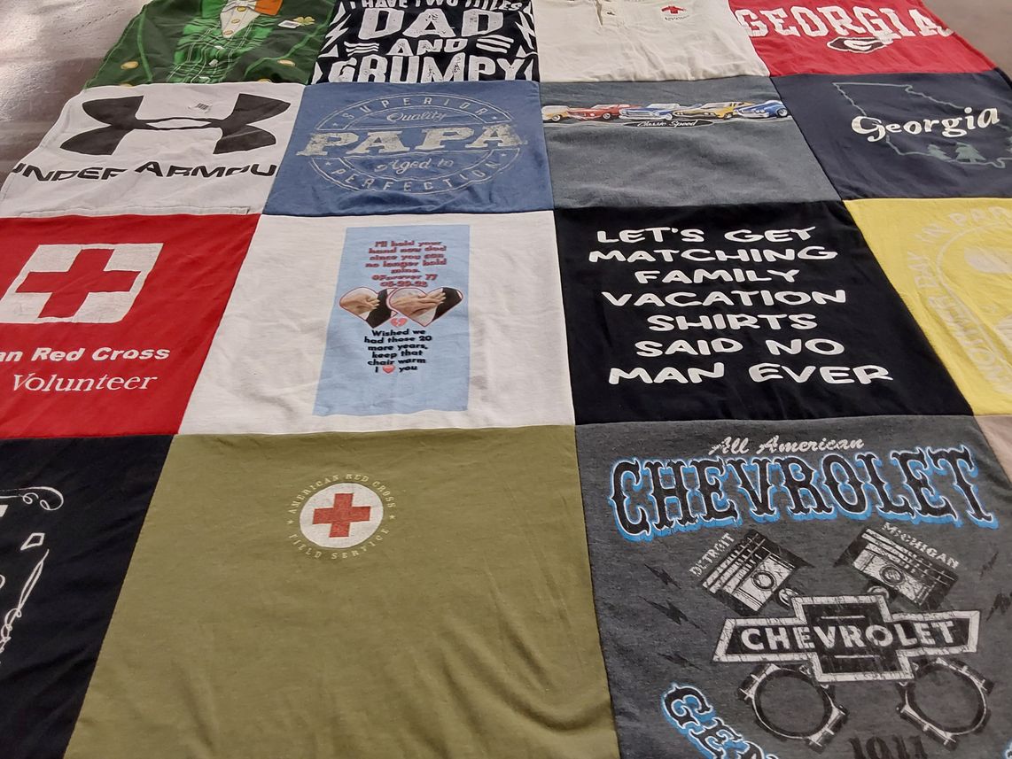 T-shirt quilt from university of georgia by Suzanne from GA