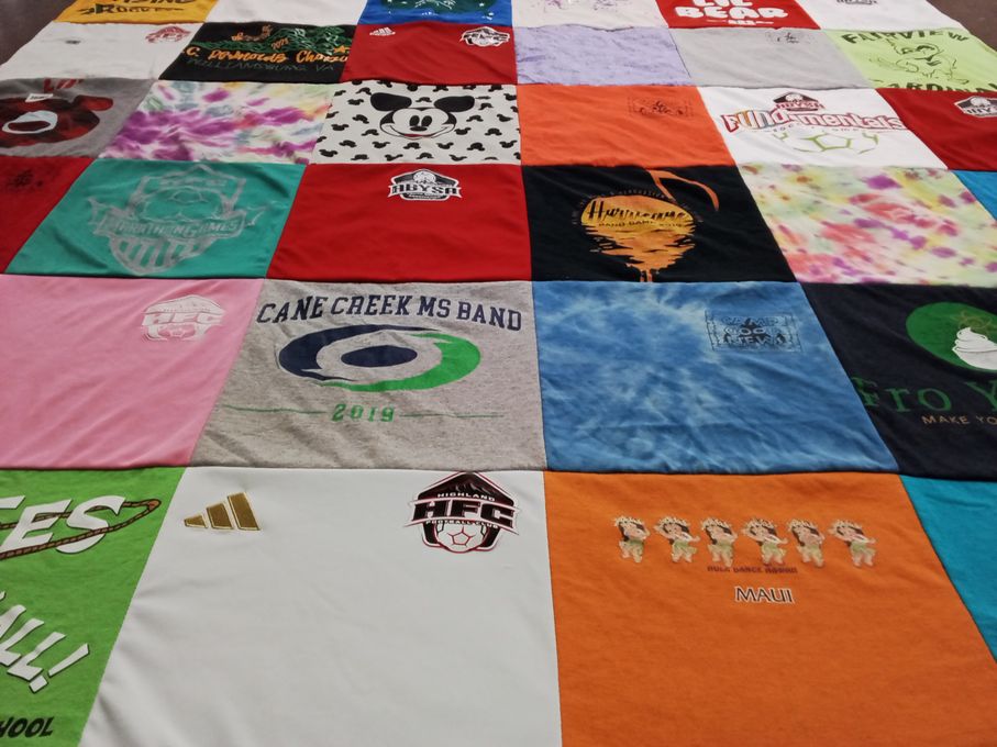 T-shirt quilt featuring highlands fc by Bonnie from NC