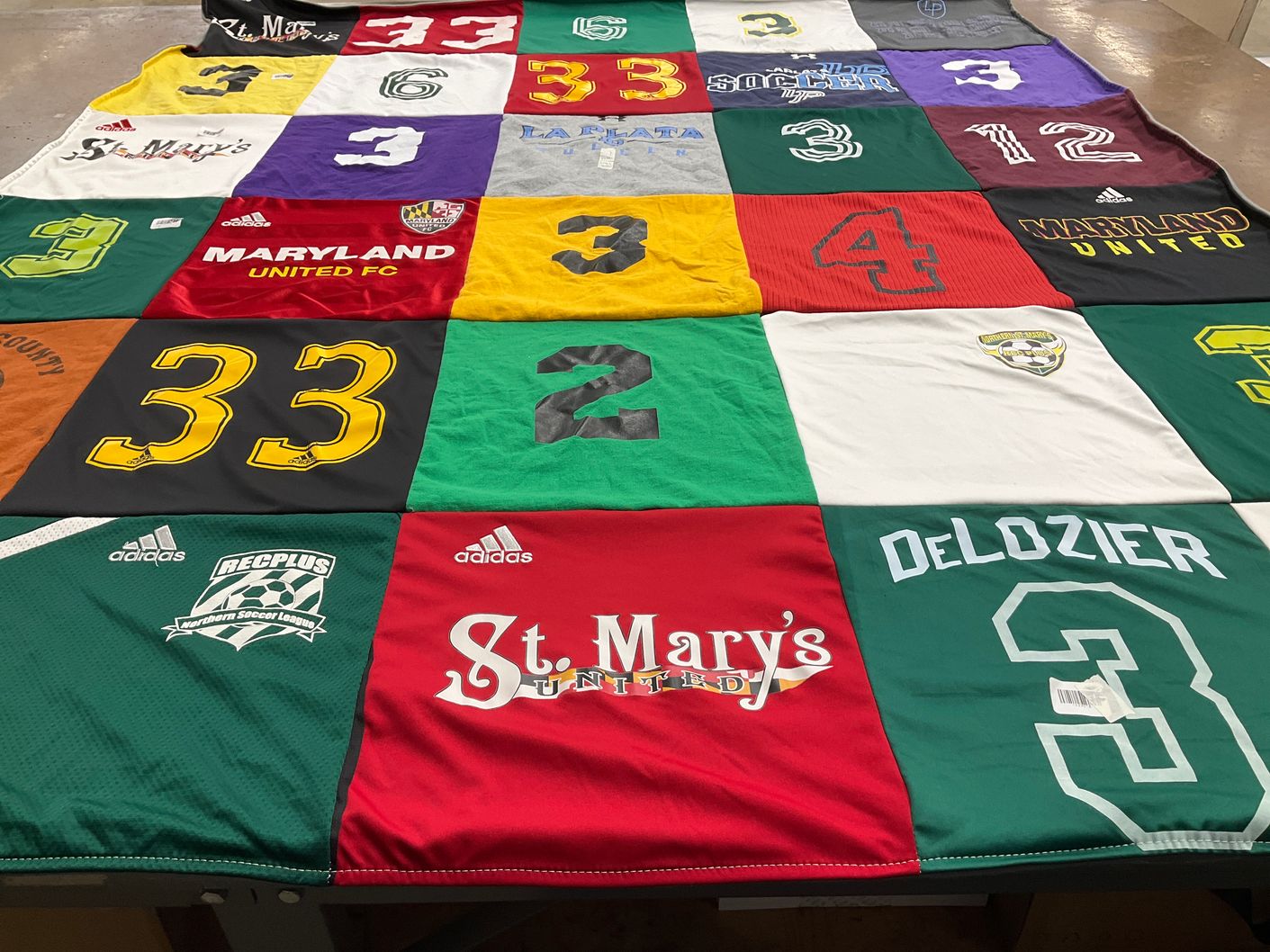 T-shirt quilt featuring maryland united fc by Angela from MD