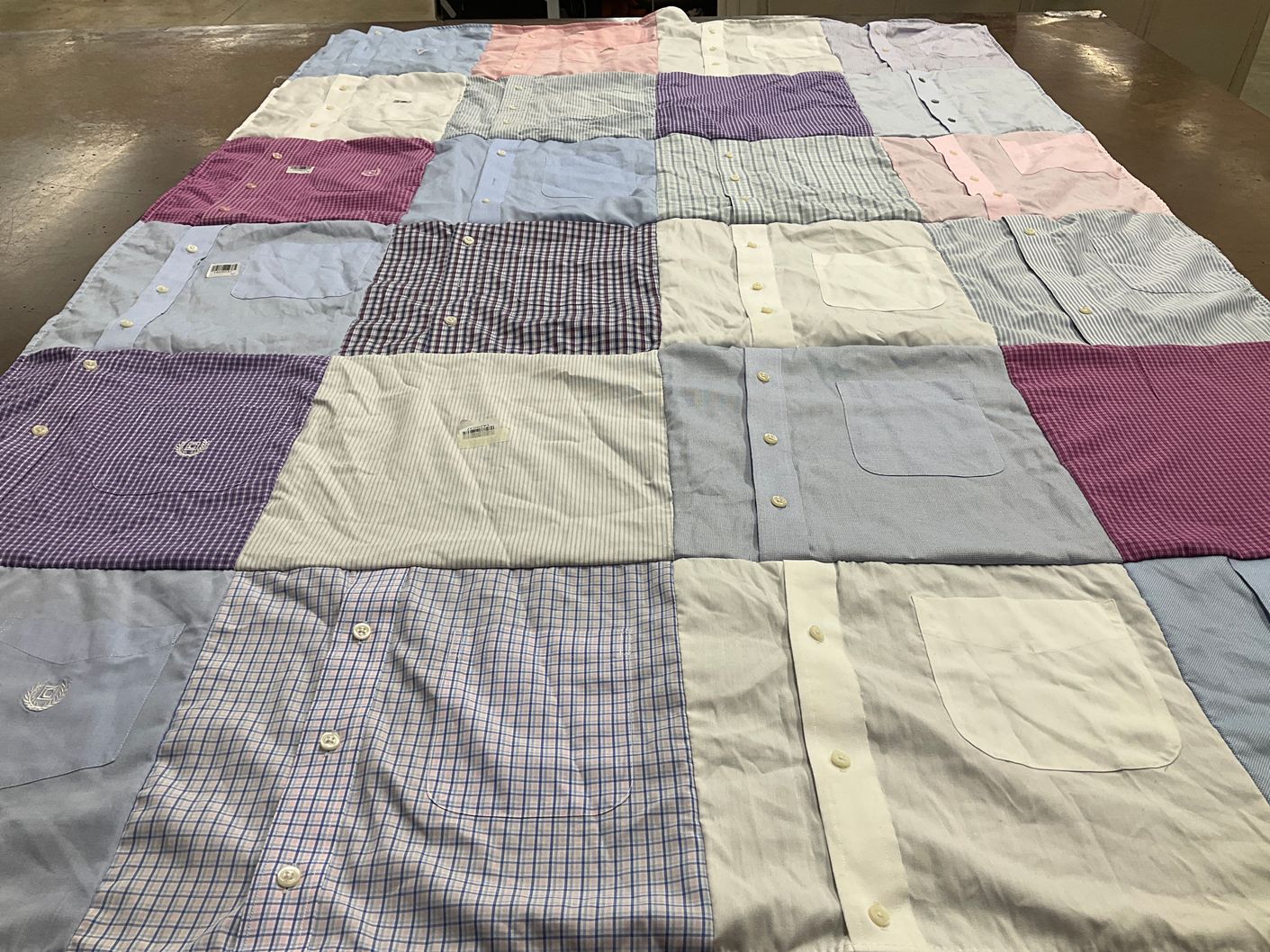 T-shirt quilt with fashion, textiles themes by Kristin from NY