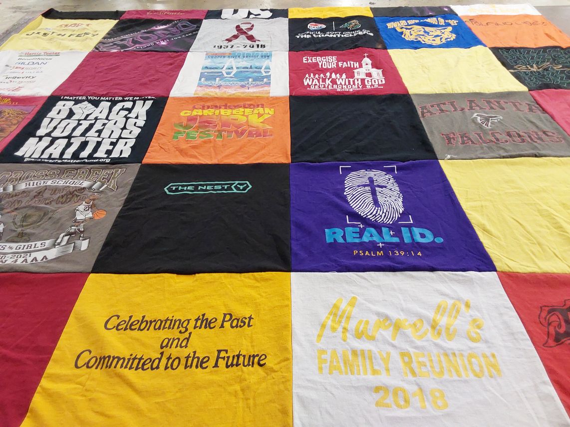T-shirt quilt featuring atlanta falcons by kenneth from SC