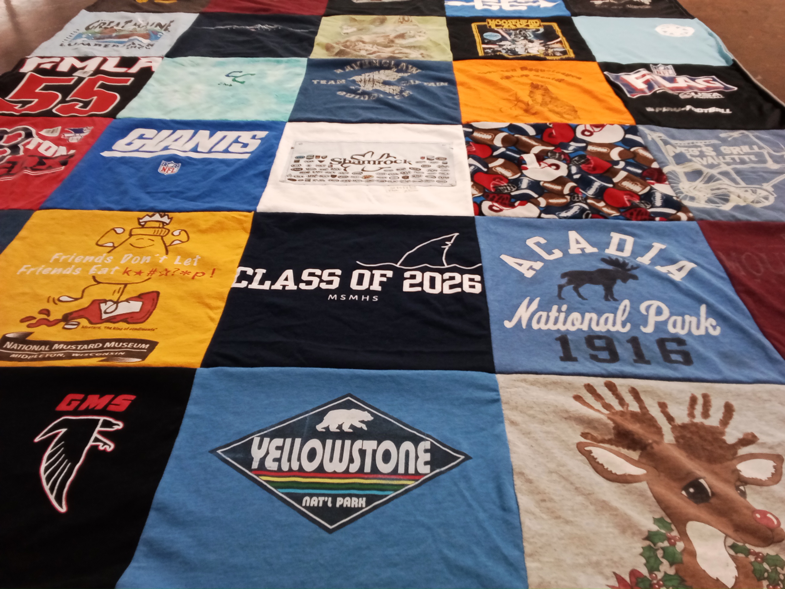 T-shirt quilt featuring atlanta falcons by Erica from CT