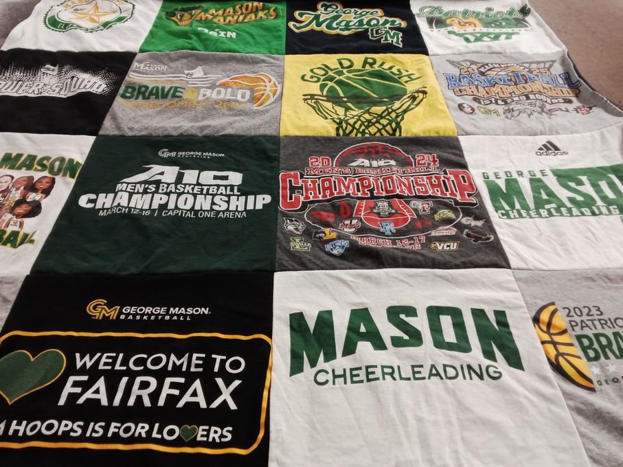T-shirt quilt featuring george mason basketball by Eileen from VA
