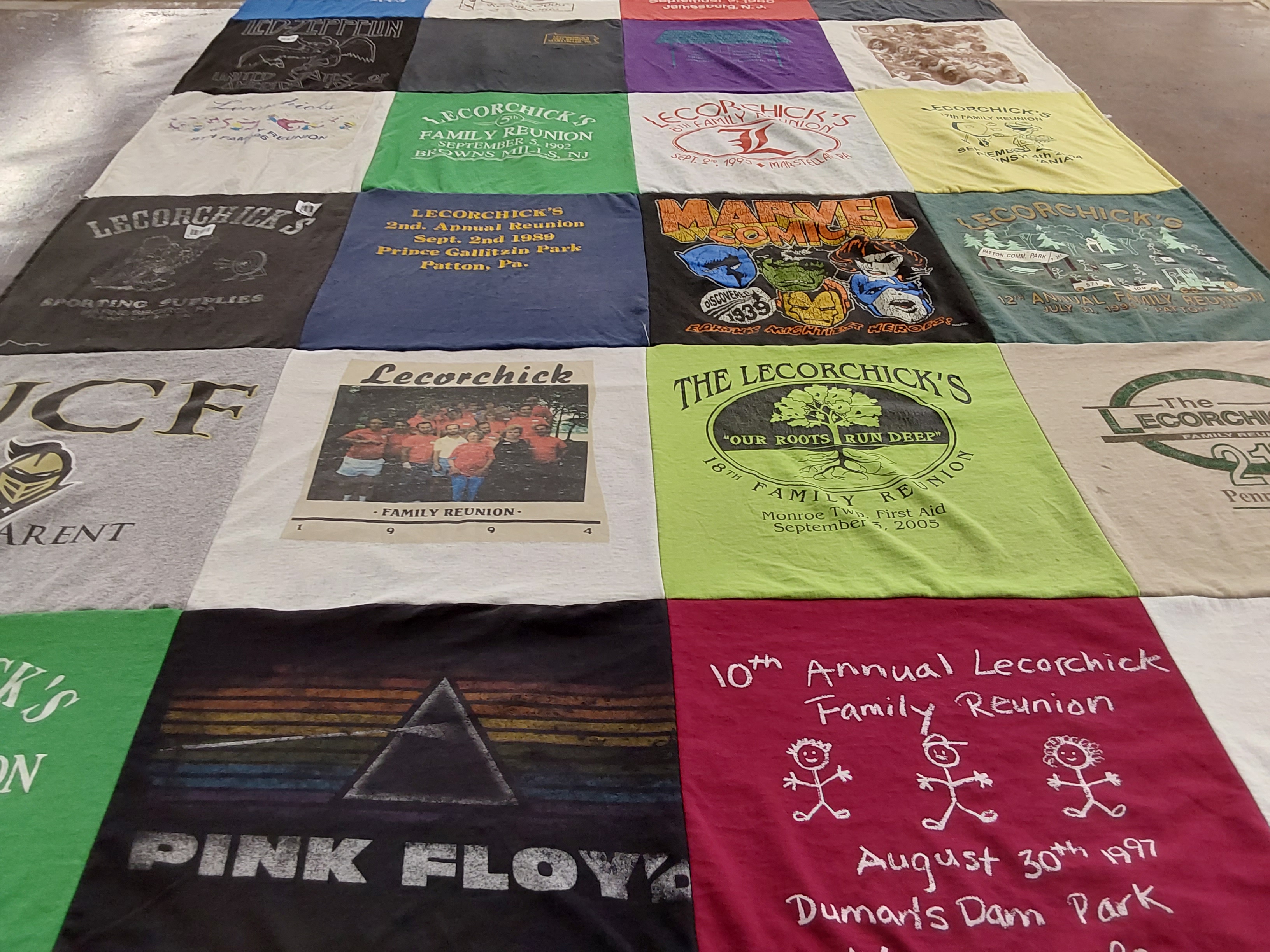 T-shirt quilt from university of central florida by Tina from FL