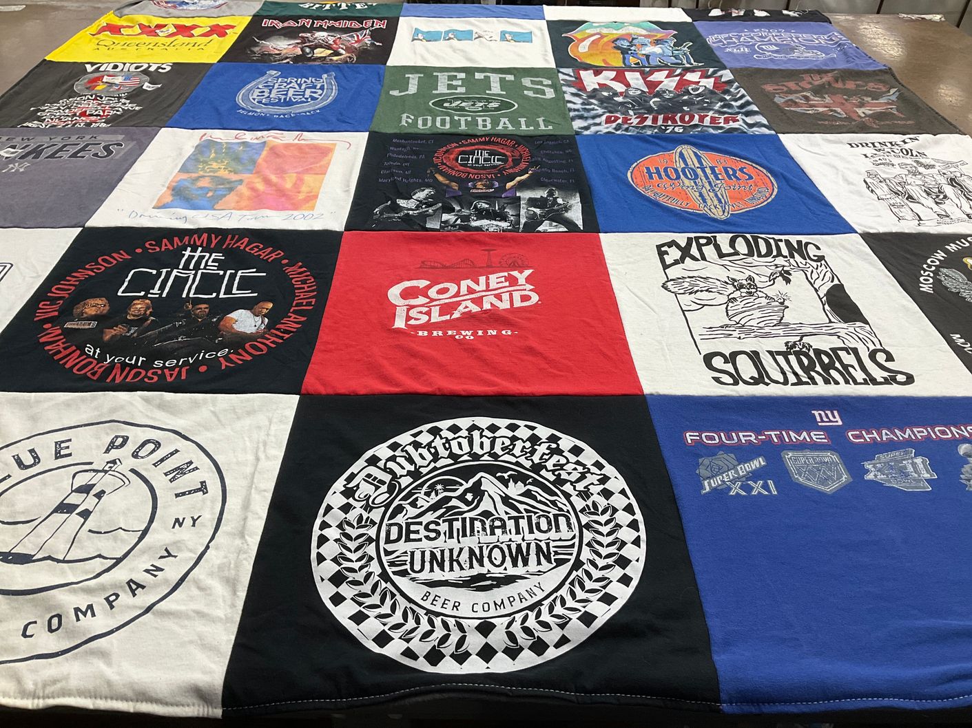 T-shirt quilt featuring new york giants by George from NY