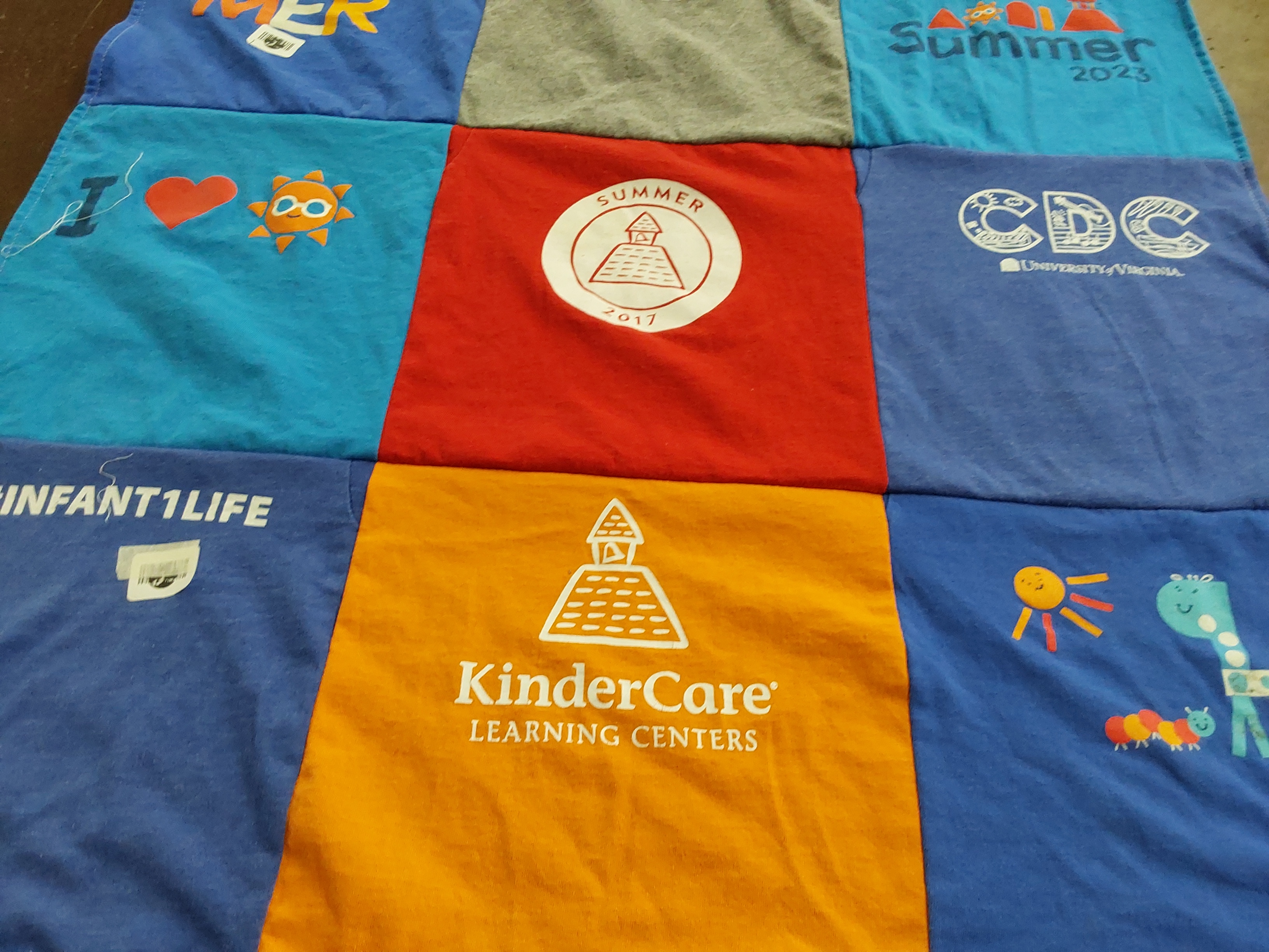 T-shirt quilt from university of virginia by Nadia from VA