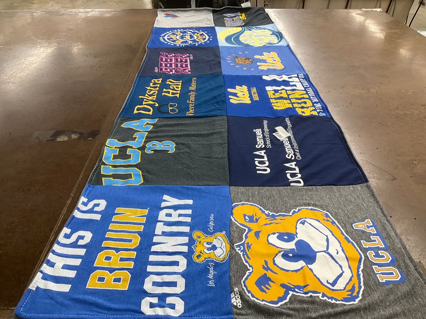 T-shirt quilt from university of california los angeles by Cassidi from CA