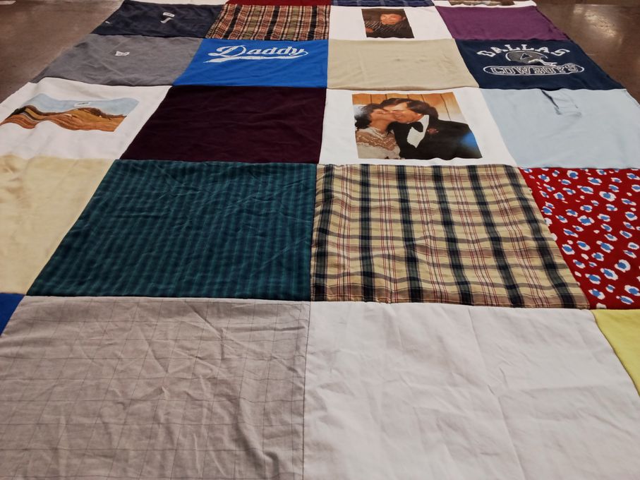 T-shirt quilt featuring dallas cowboys by Kathy from NC