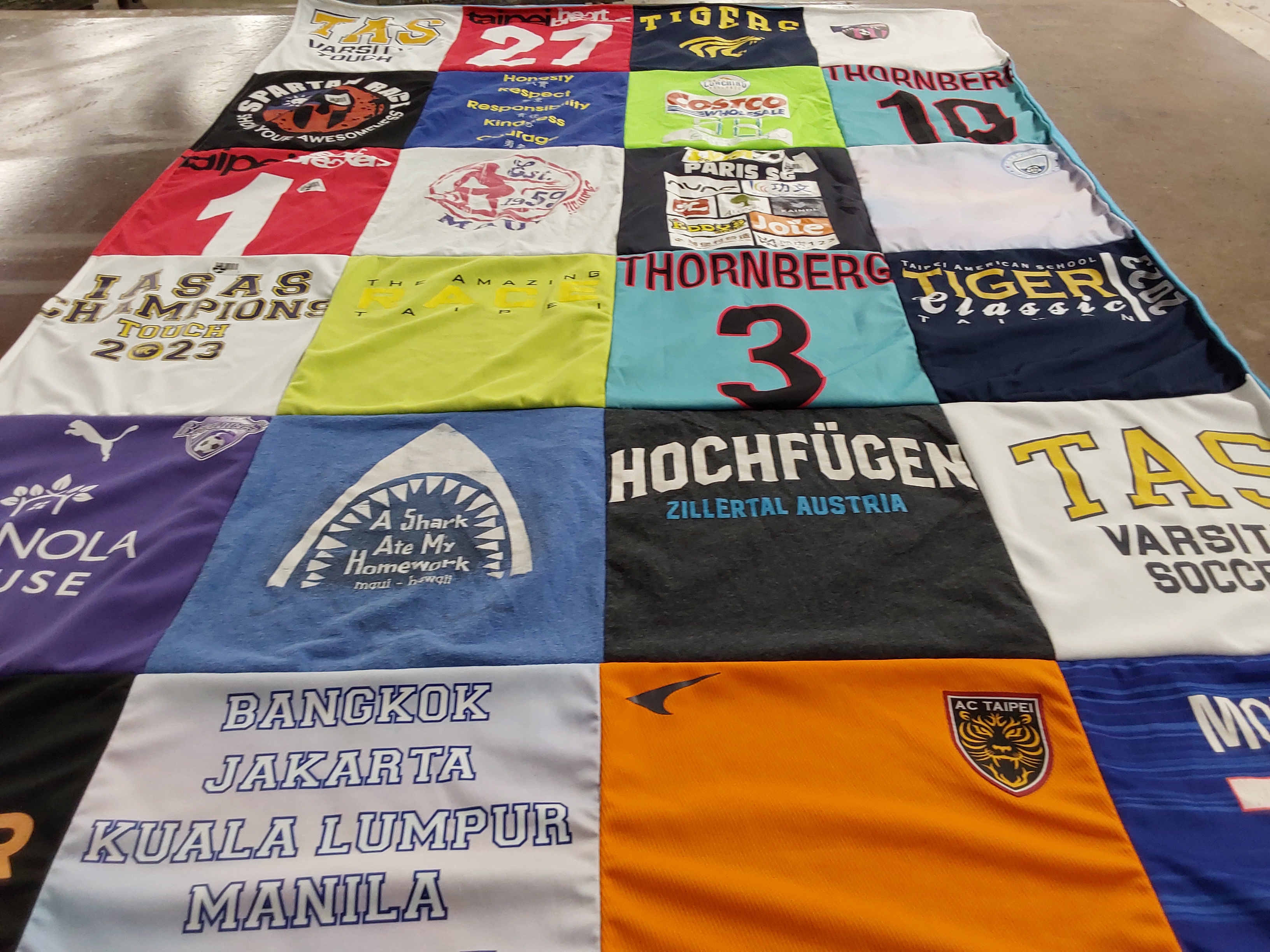 T-shirt quilt featuring ac taipei by Jason from MN