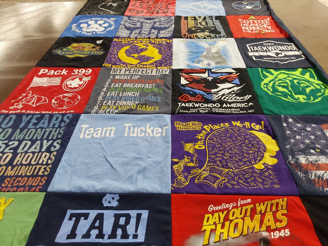 T-shirt quilt featuring taekwondo america by Nina from NC